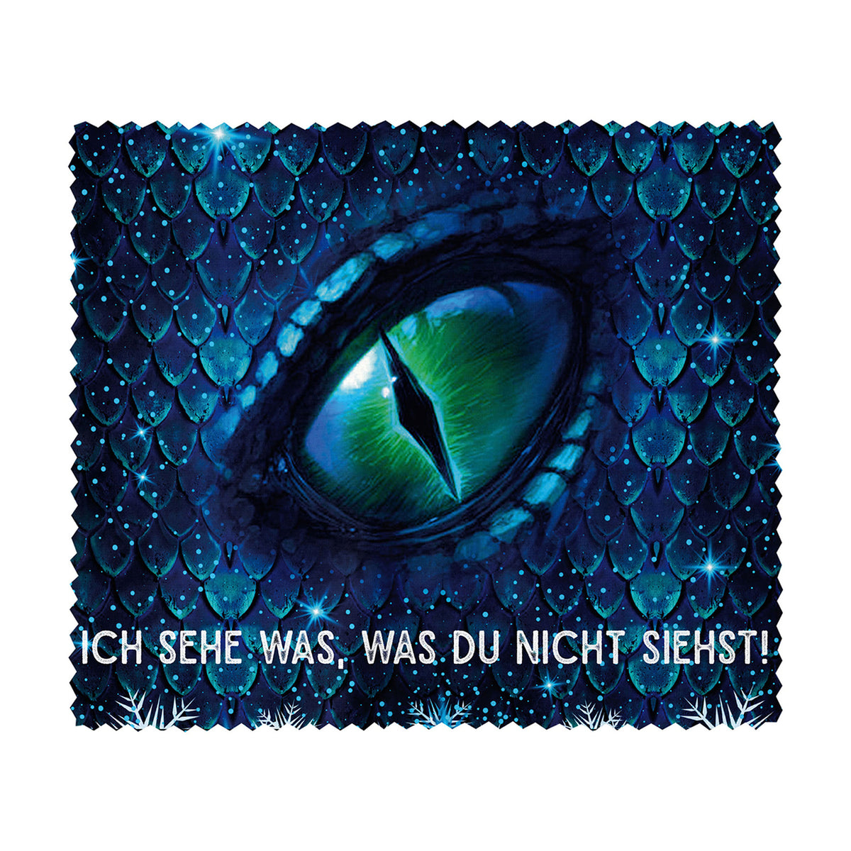 Brillenputztuch - Objektivtuch Drachenauge Blau