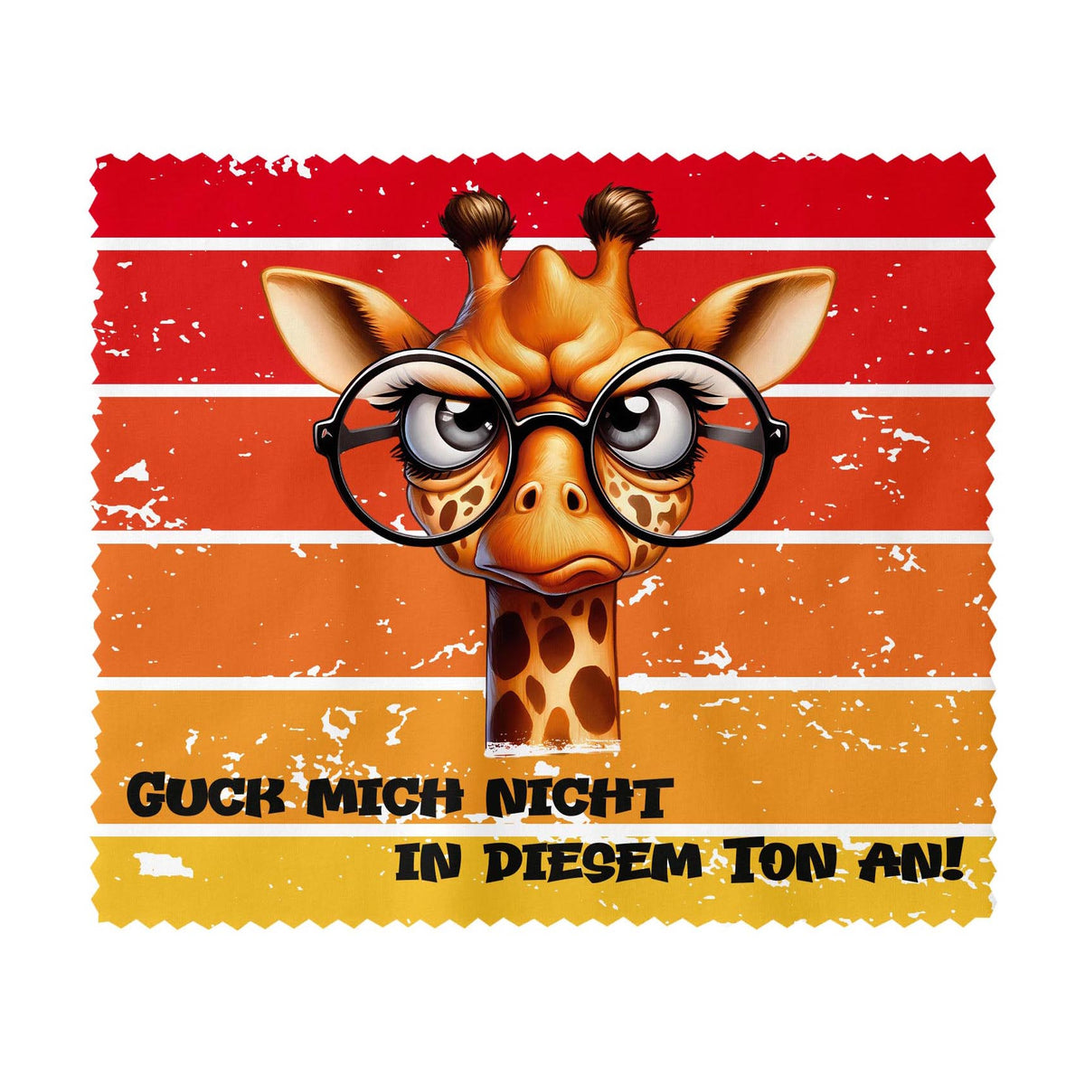 Brillenputztuch - Objektivtuch Nicht in diesem Ton Giraffe