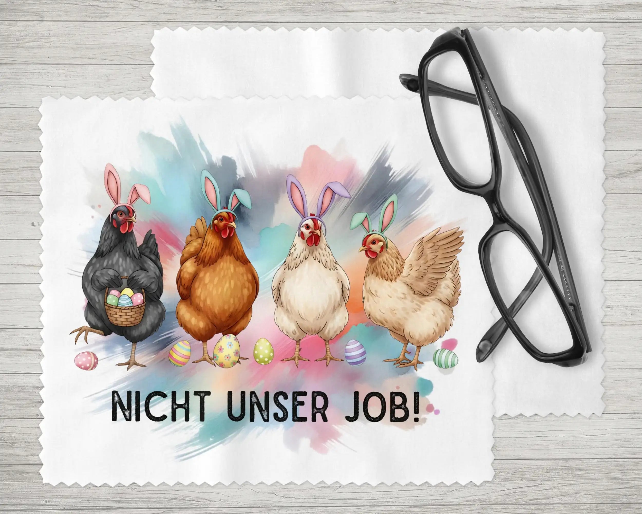 Brillenputztuch Nicht unser Job!