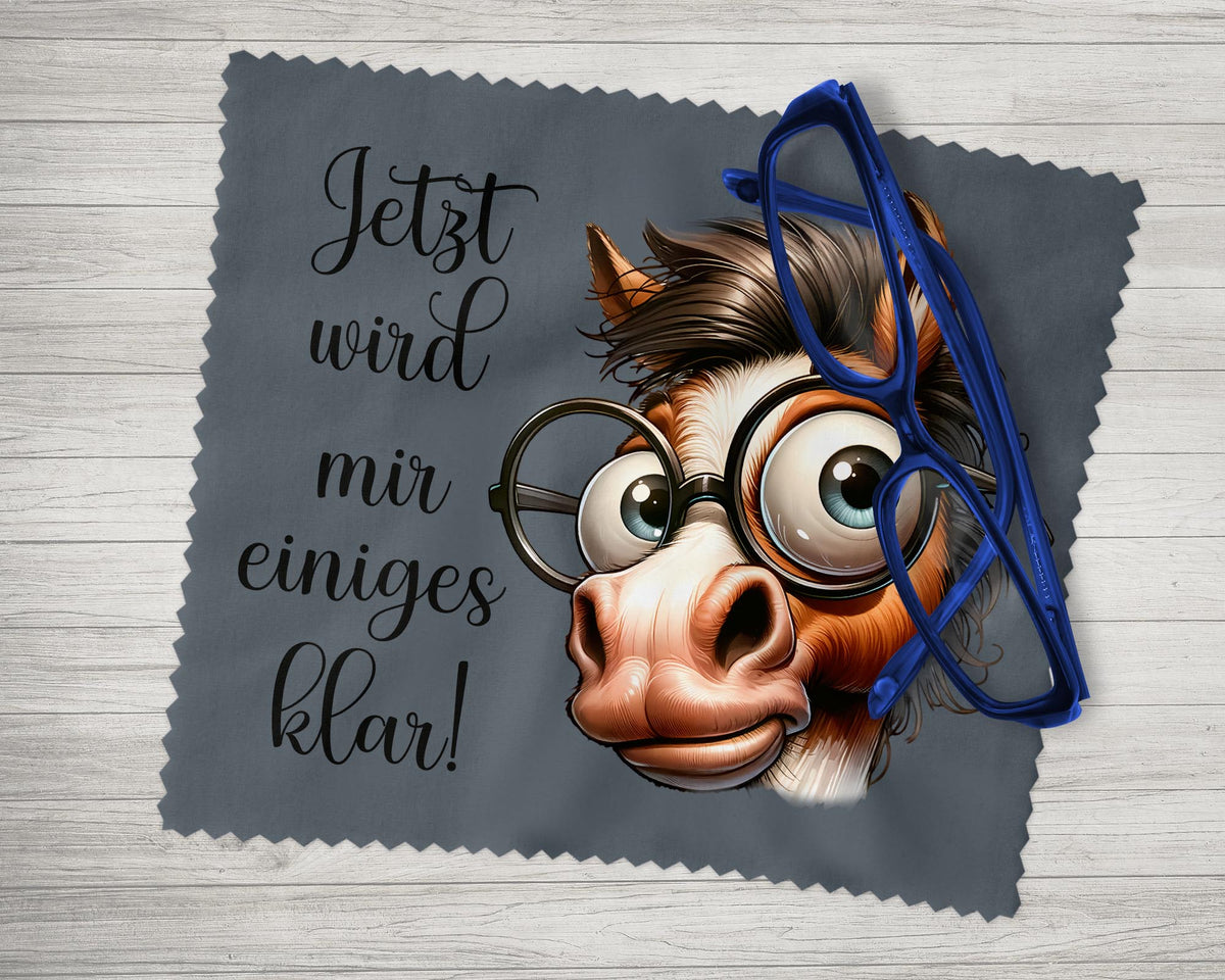 Brillenputztuch - Objektivtuch Jetzt wird mir einiges Klar! Pferd