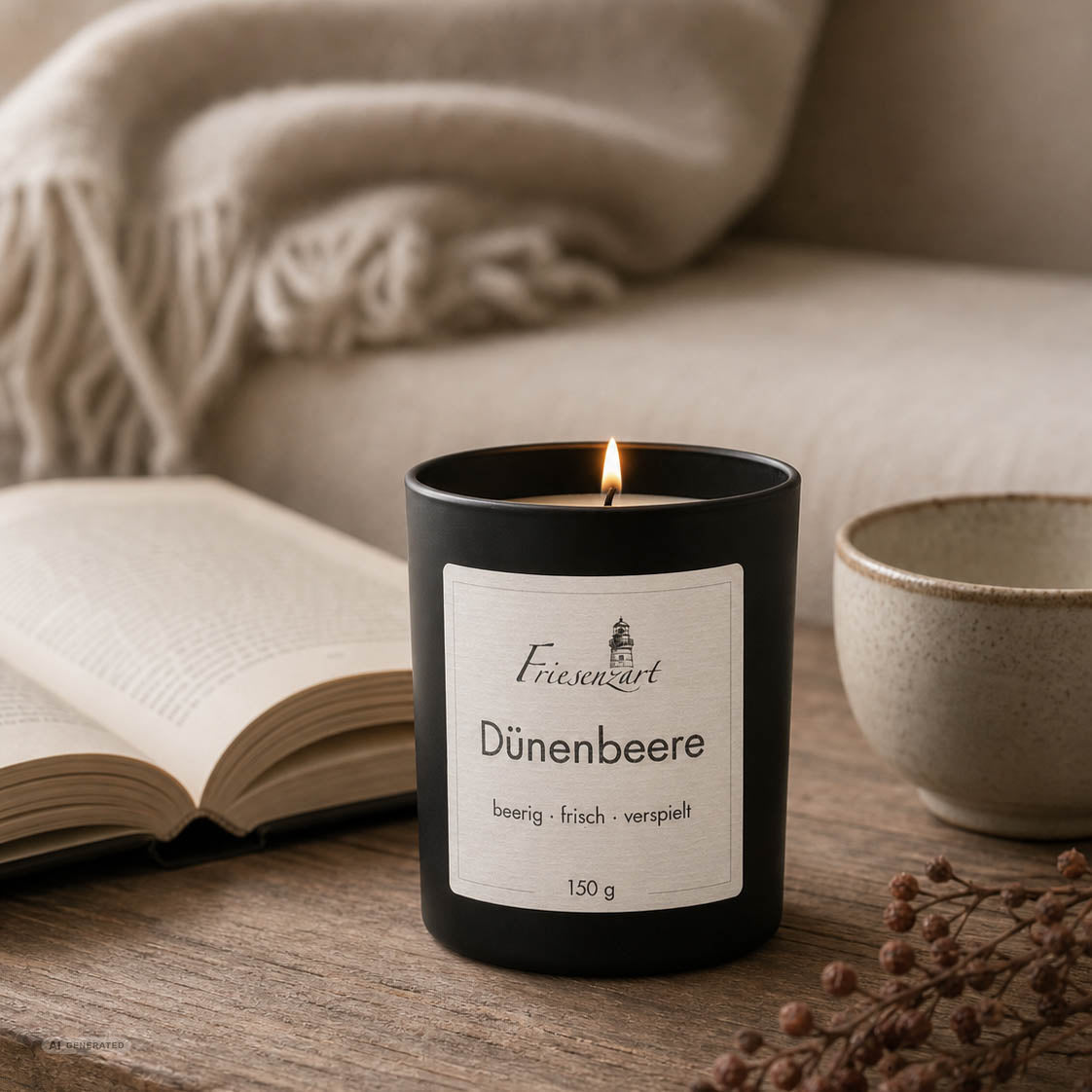 Duftkerze Dünenbeere beerig · frisch · verspielt