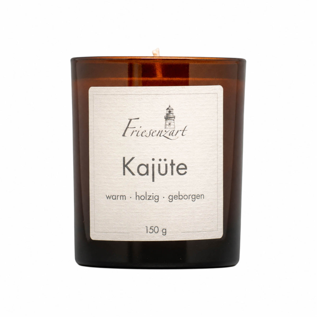 Duftkerze Kajüte warm · holzig · geborgen