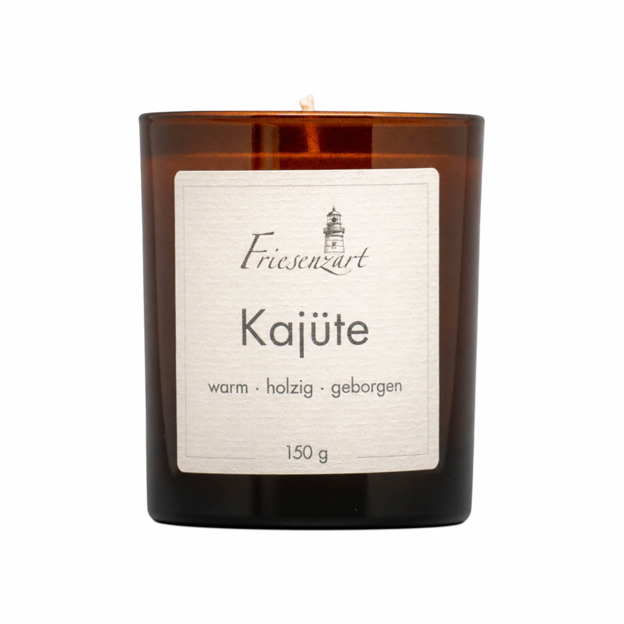 Duftkerze Kajüte warm · holzig · geborgen