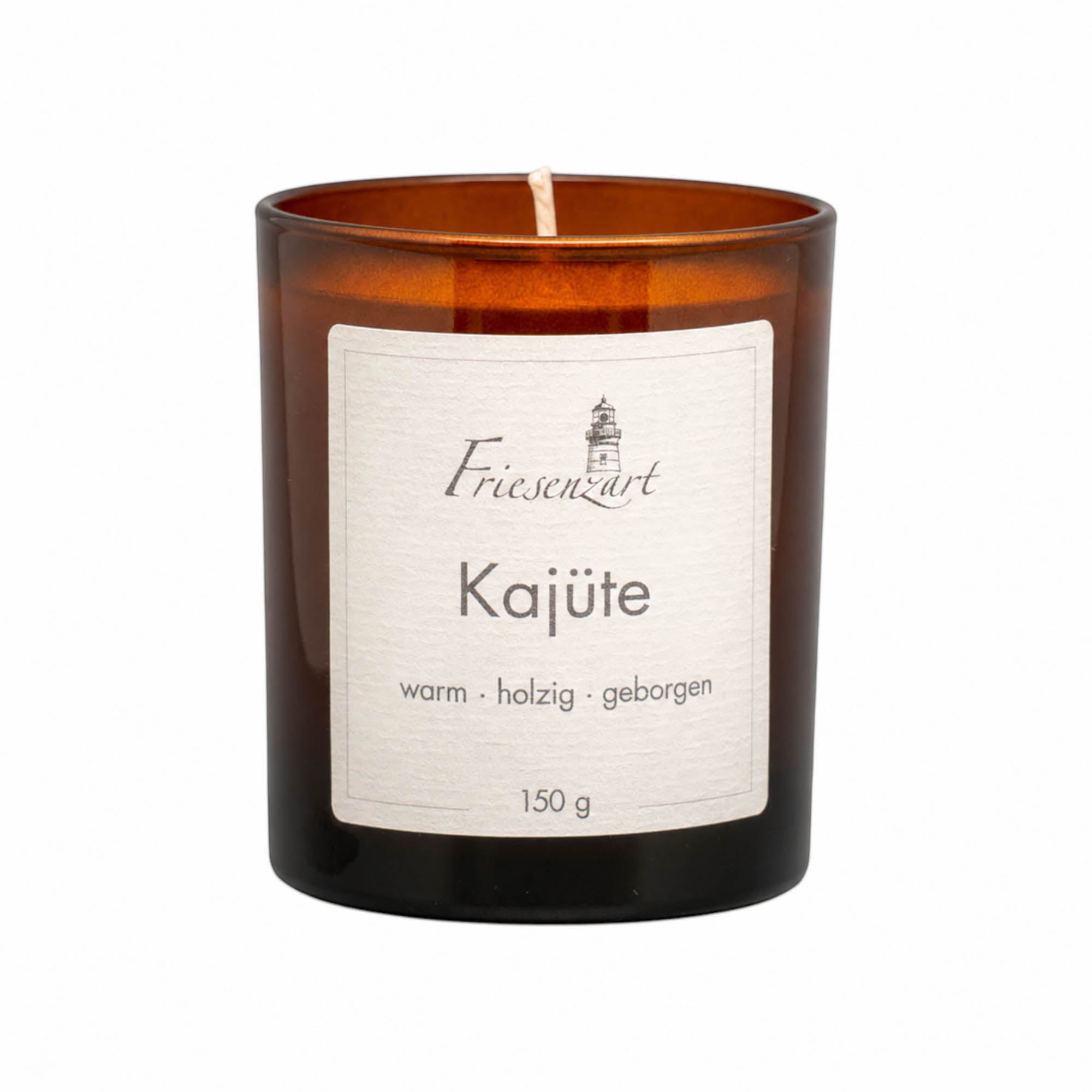 Duftkerze Kajüte warm · holzig · geborgen