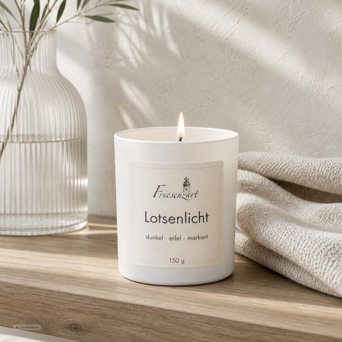 Duftkerze Lotsenlicht dunkel · edel · markant