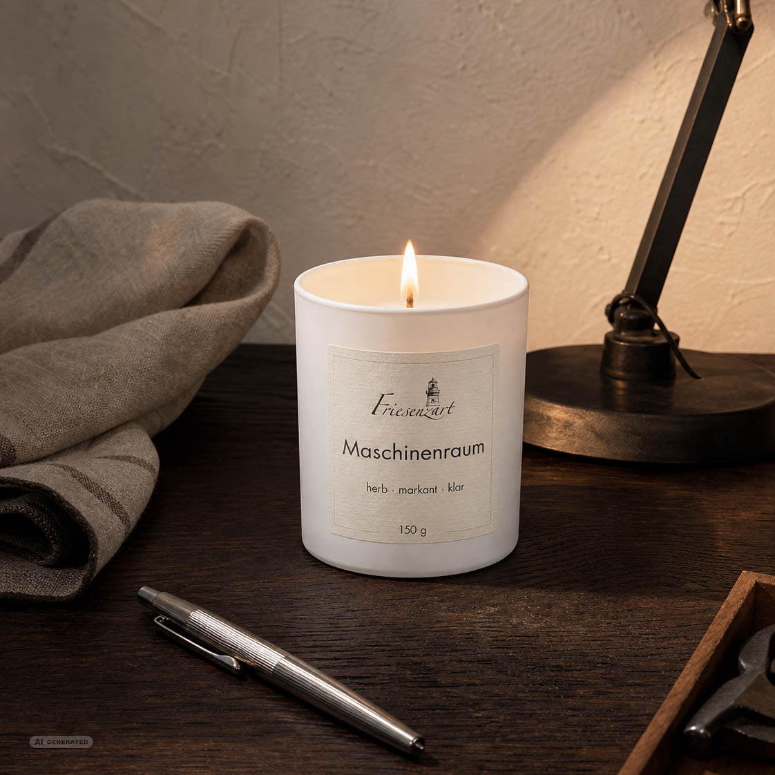 Duftkerze Maschinenraum herb · markant · klar