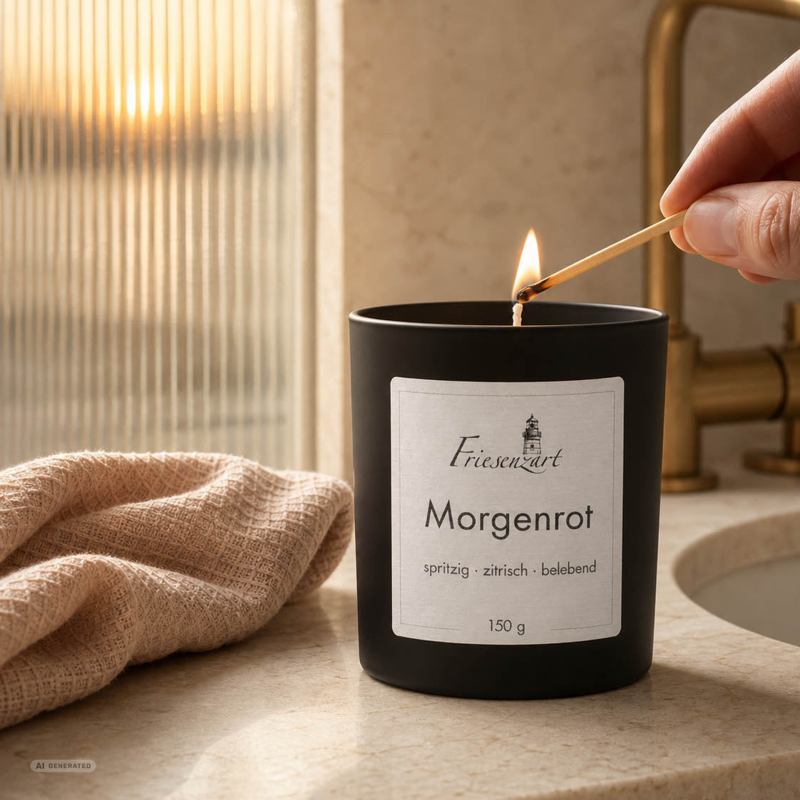 Duftkerze Morgenrot spritzig · zitrisch · belebend