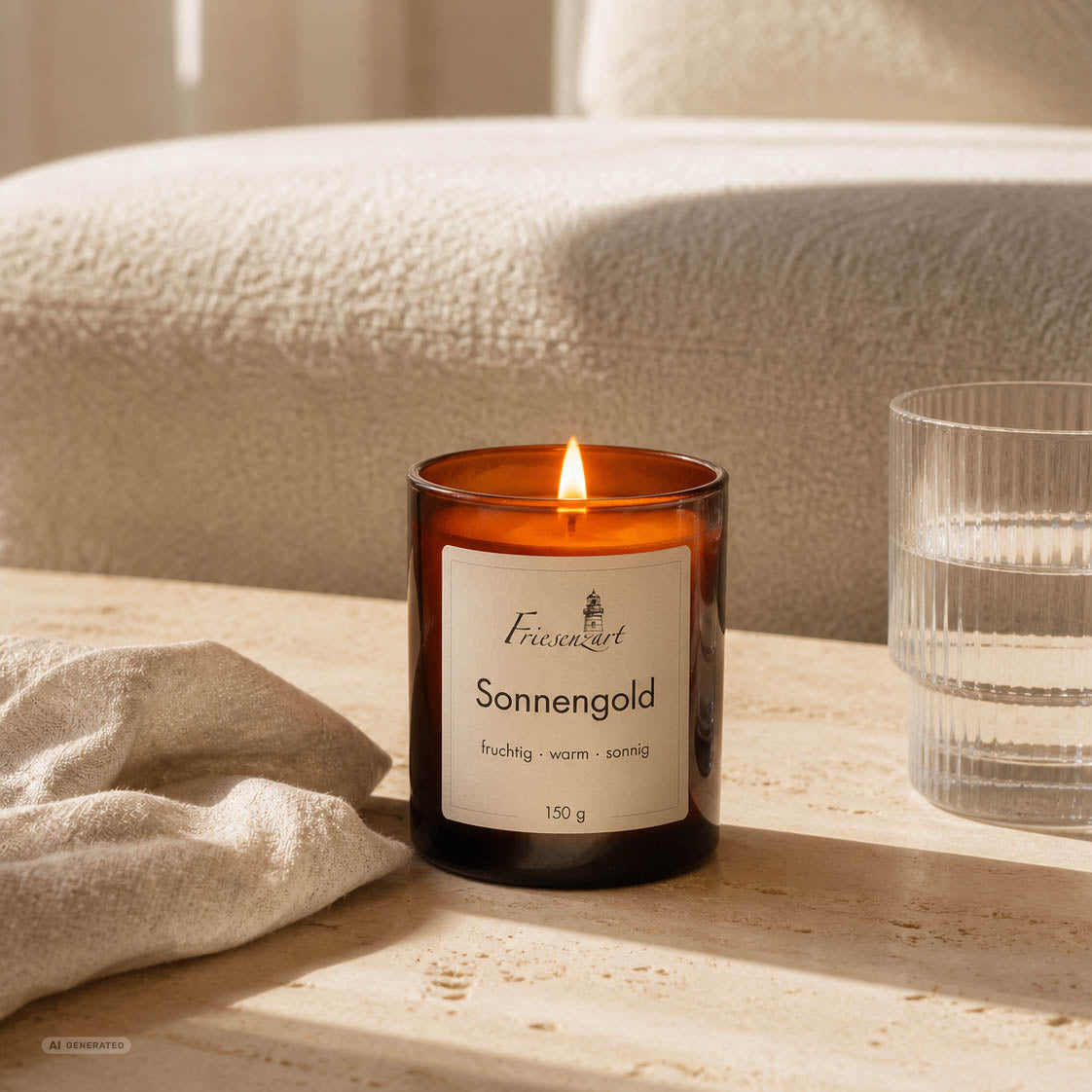 Duftkerze Sonnengold fruchtig · warm · sonnig
