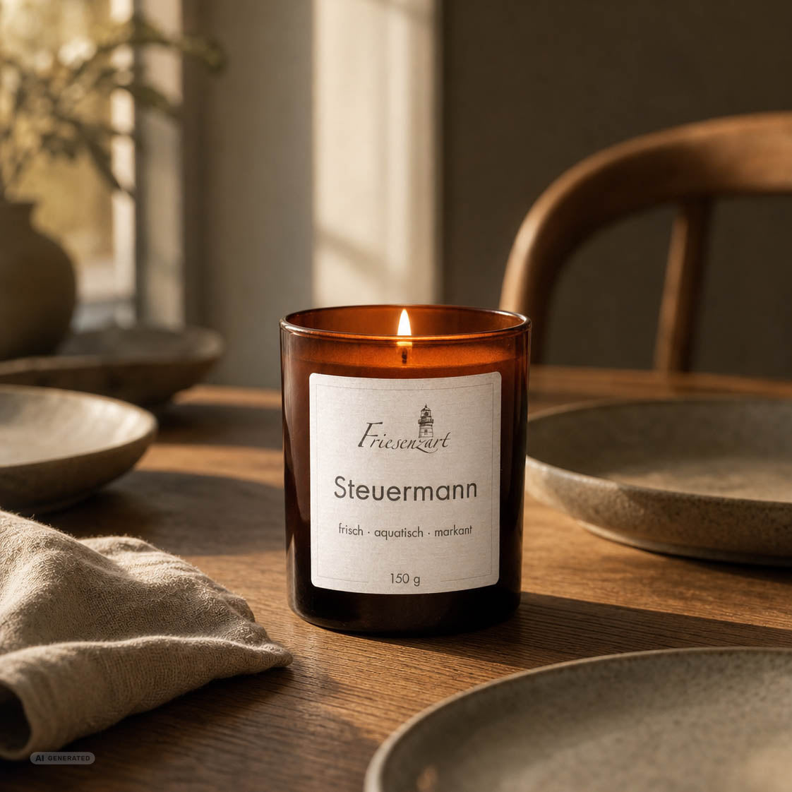 Duftkerze Steuermann frisch · aquatisch · markant