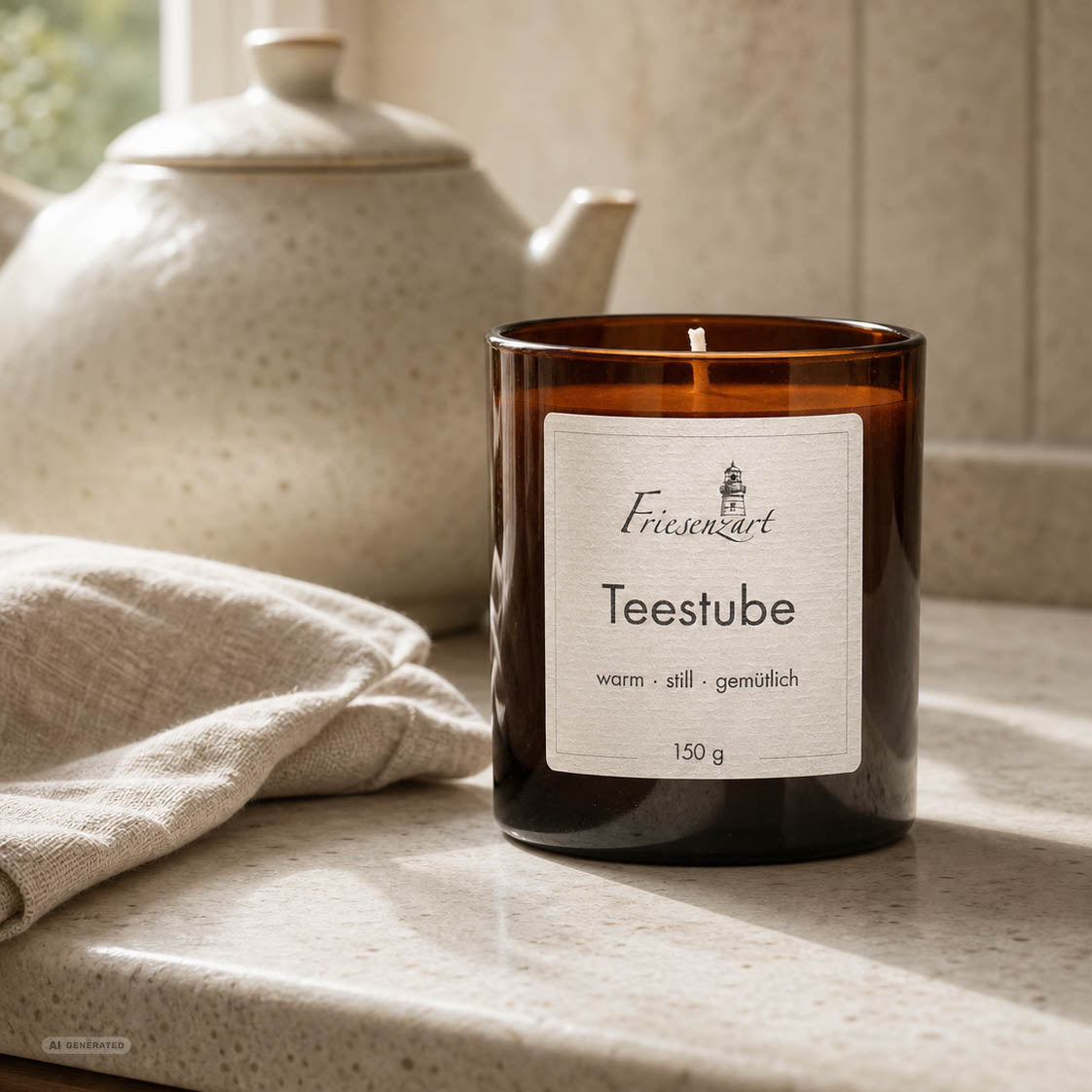 Duftkerze Teestube warm · still · gemütlich