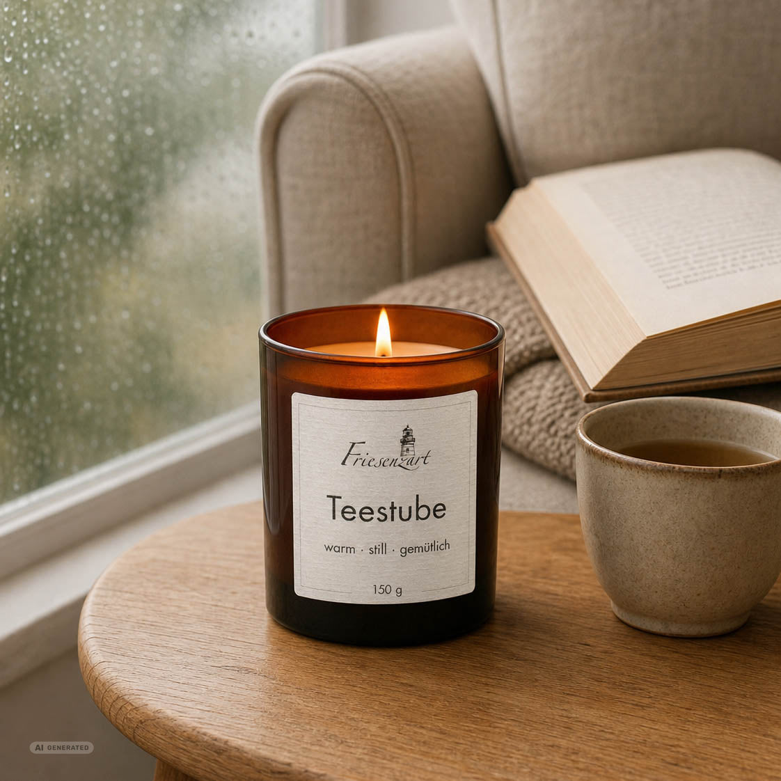Duftkerze Teestube warm · still · gemütlich