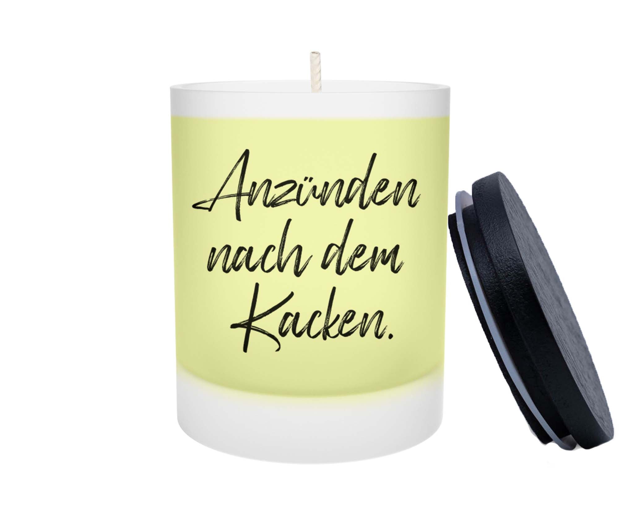 Duftkerze - Anzünden nach dem Kacken