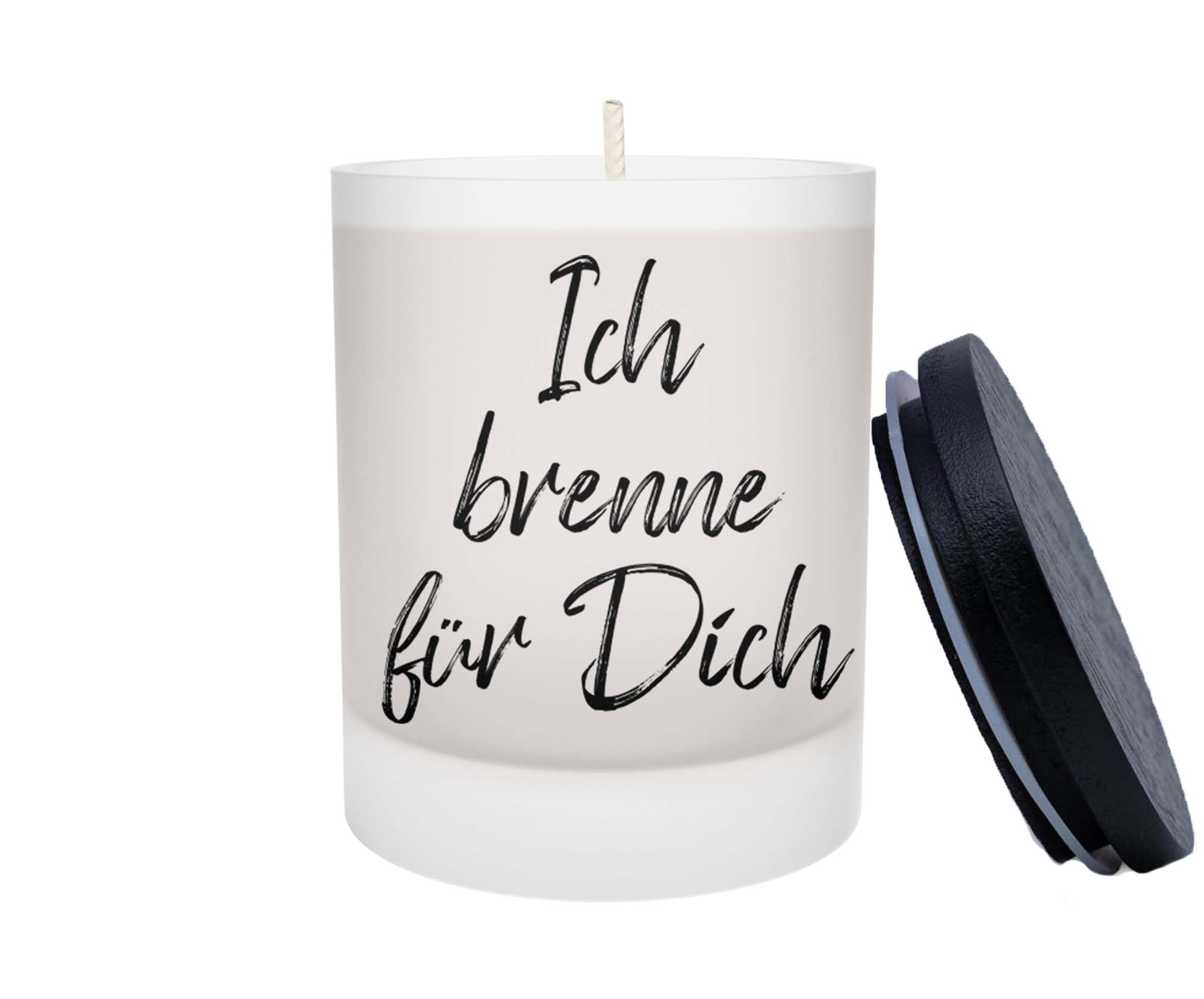 Duftkerze - Ich brenne für Dich