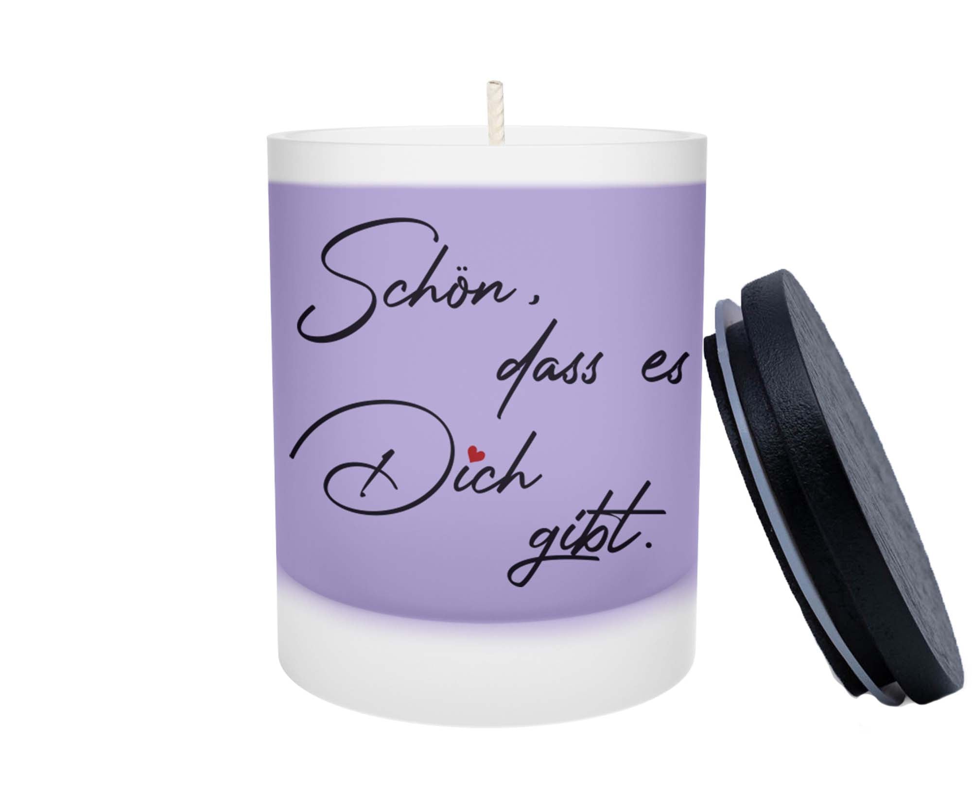 Duftkerze - Schön dass es Dich gibt