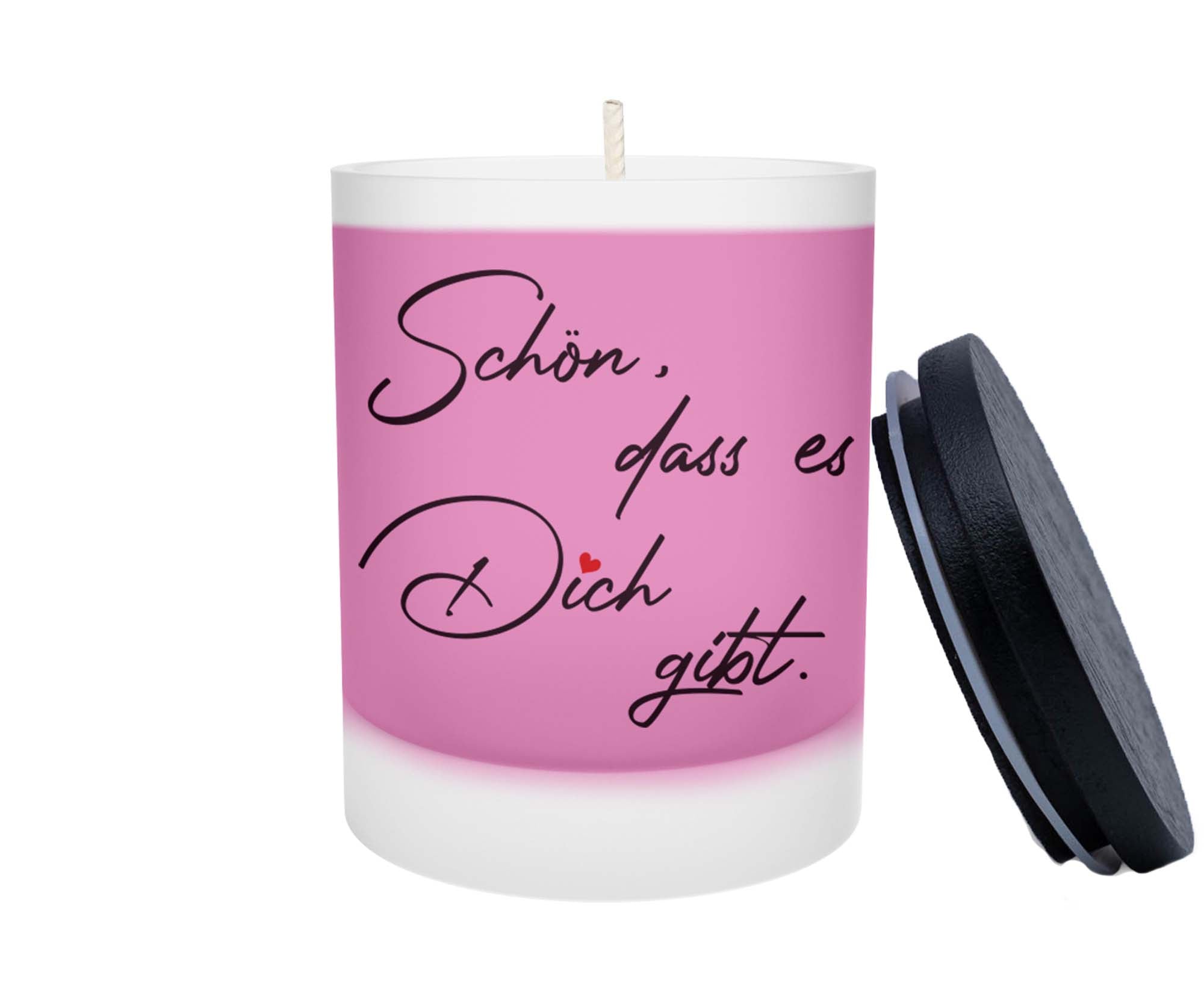 Duftkerze - Schön dass es Dich gibt
