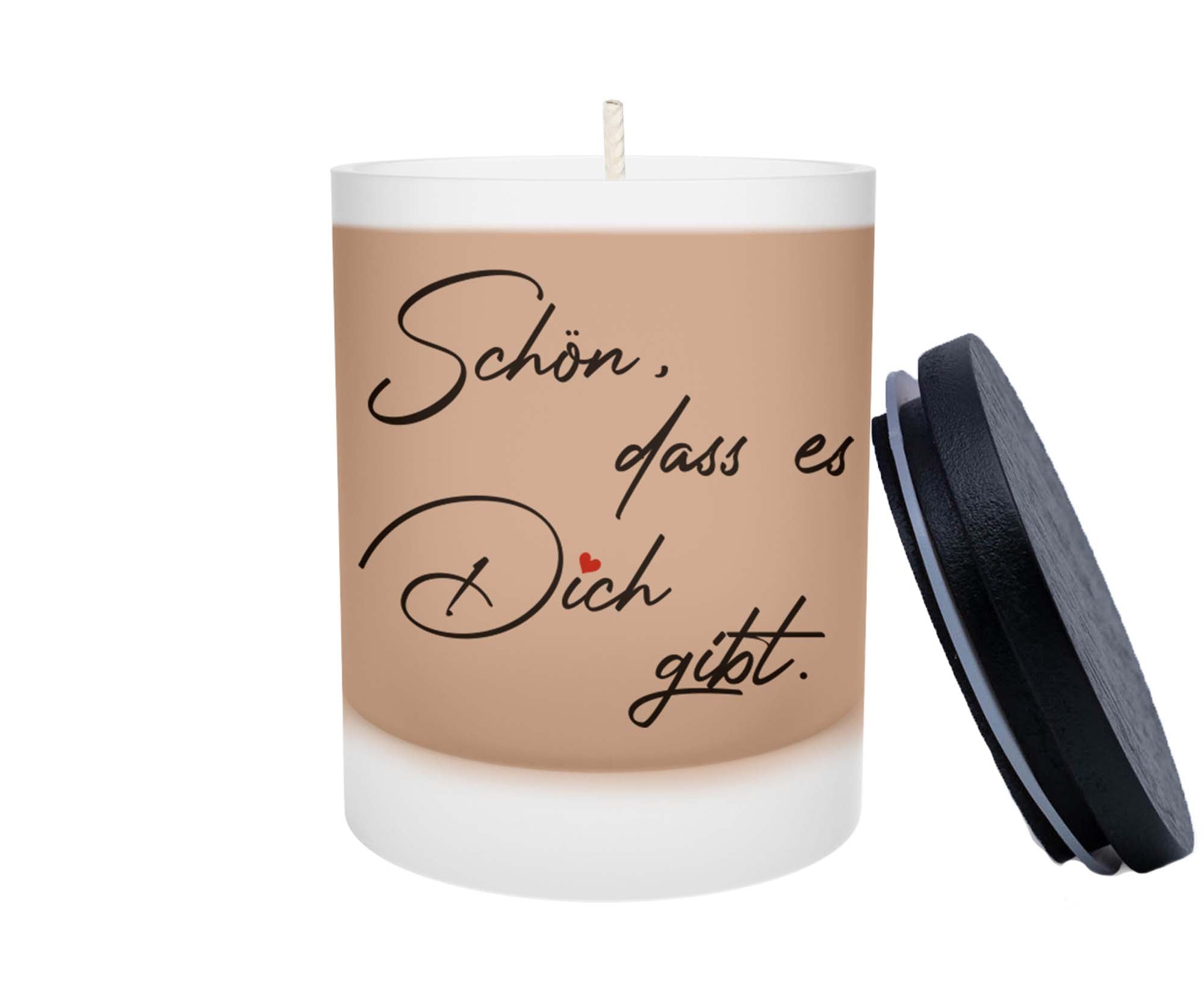 Duftkerze - Schön dass es Dich gibt