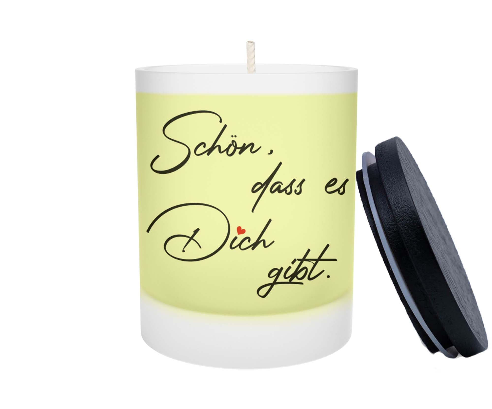 Duftkerze - Schön dass es Dich gibt