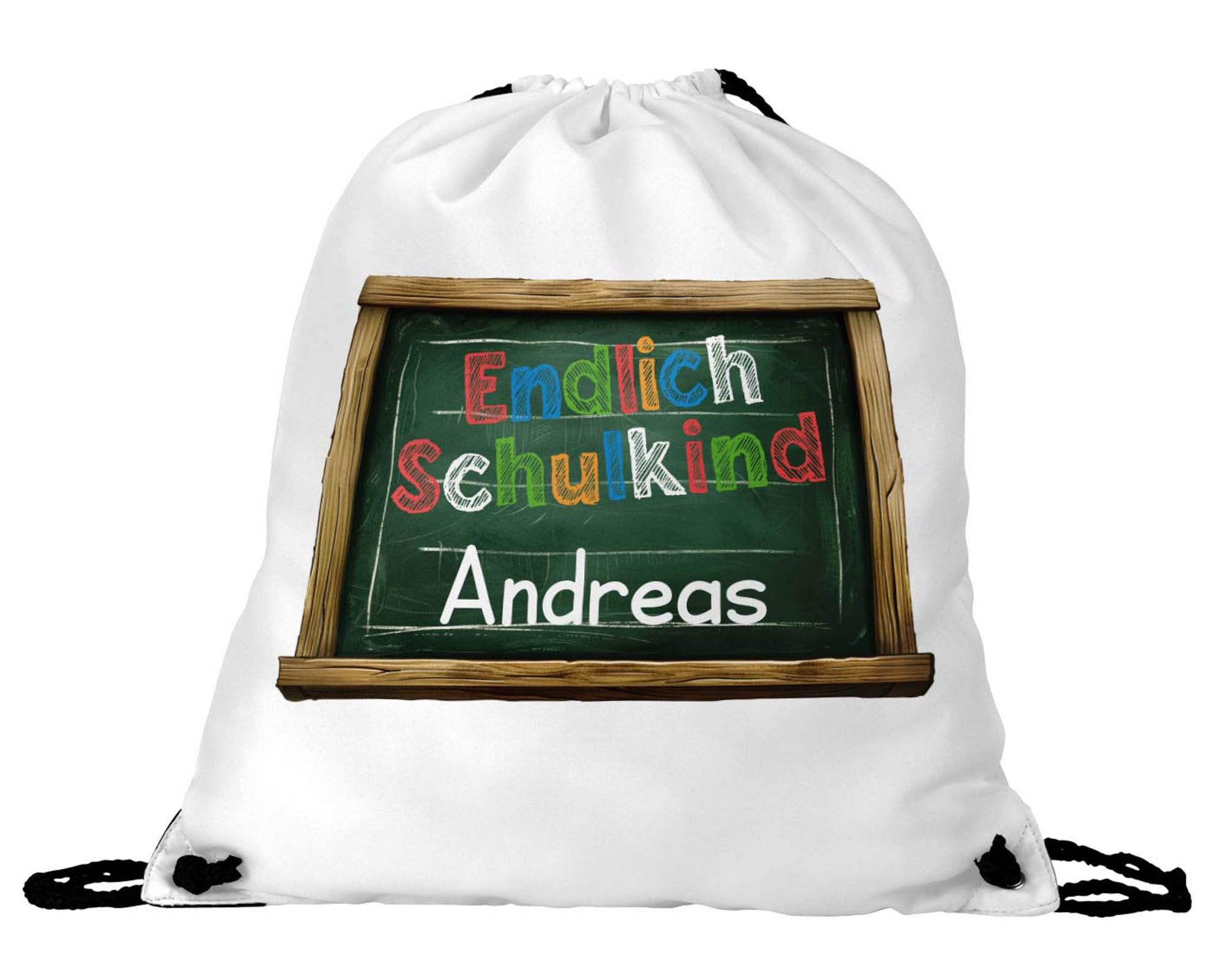 Personalisierter Sportbeutel "Endlich Schulkind" – Perfekt für Erstklässler