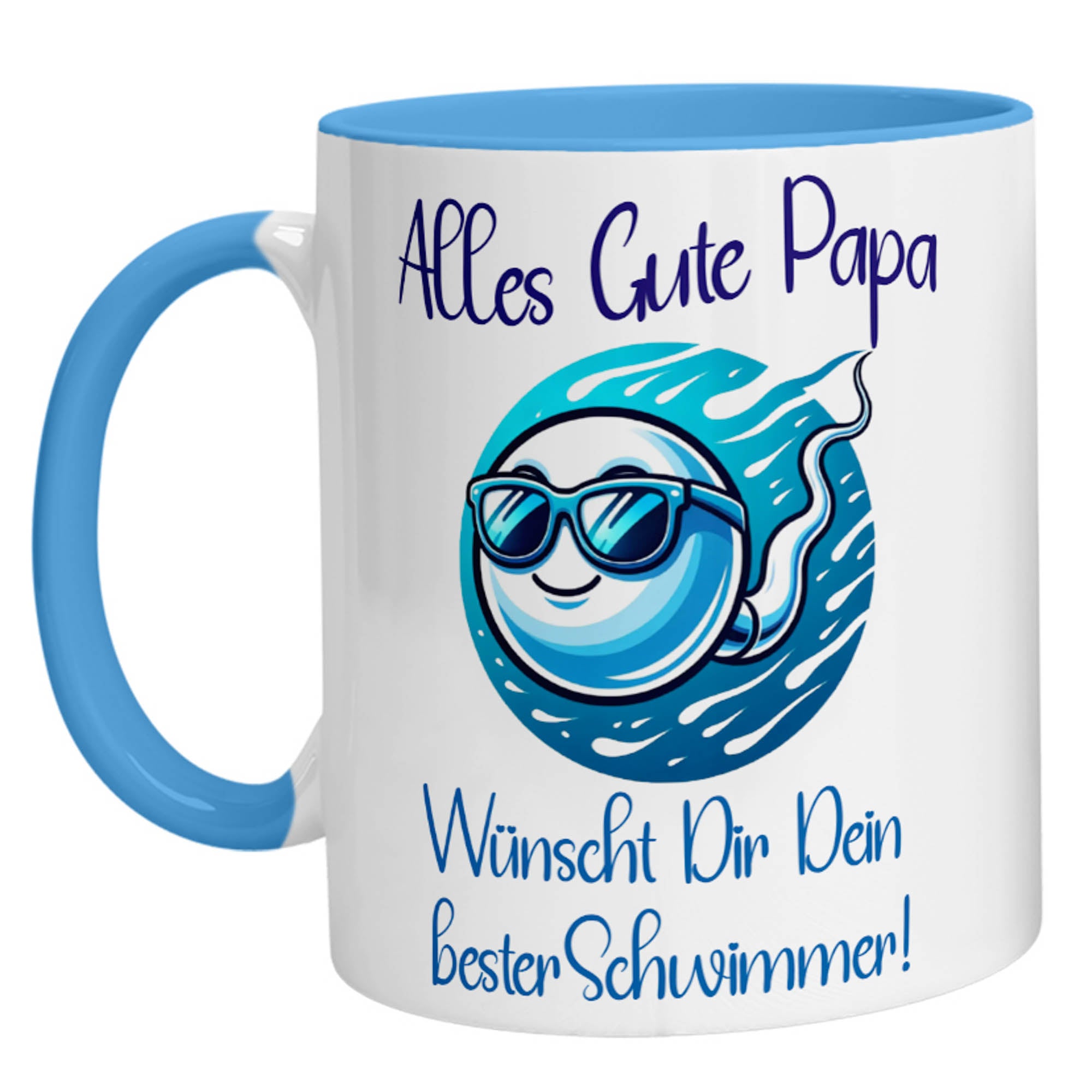 Tasse - Alles Gute Papa wünscht Dir dein bester Schwimmer! - Zwergenstick