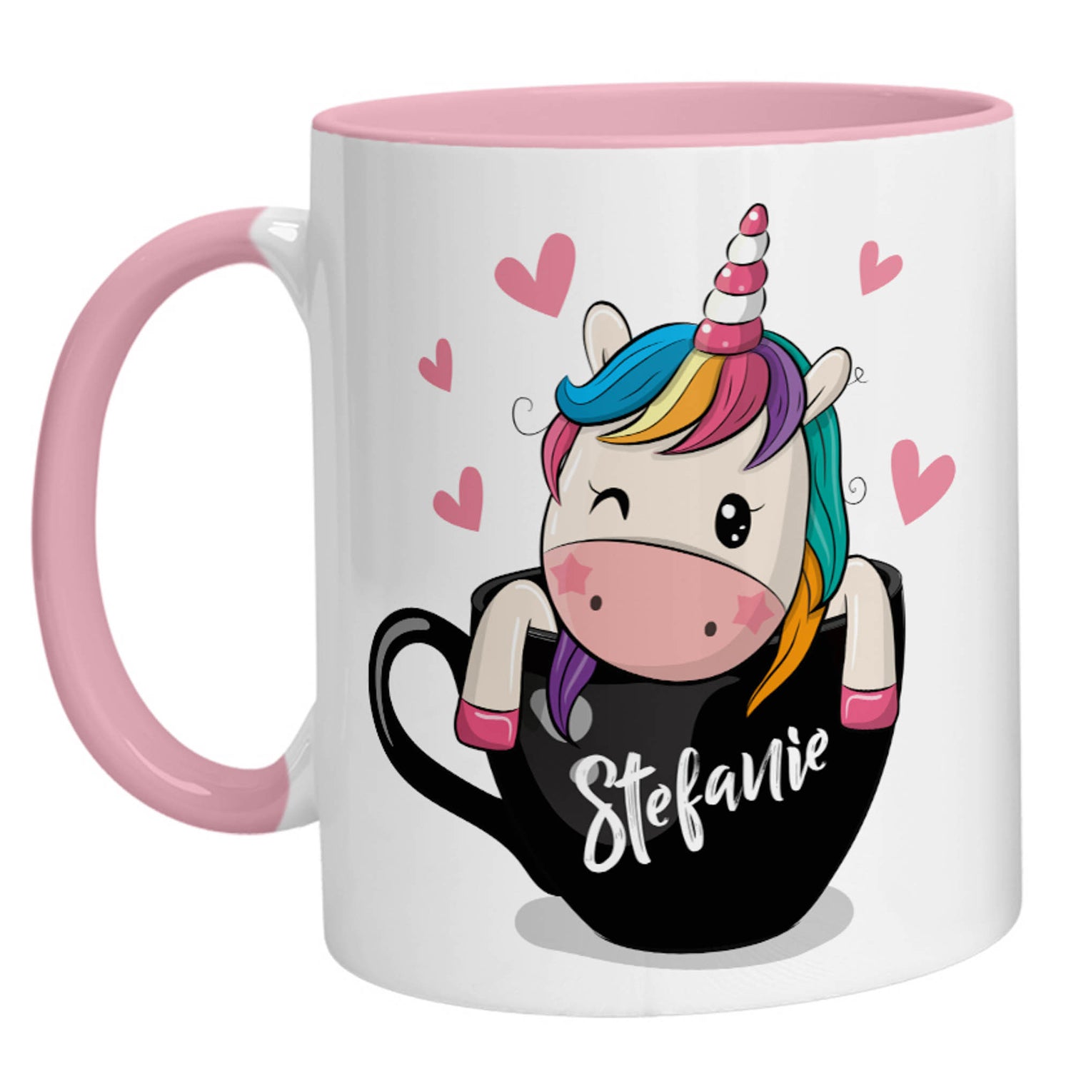 Tasse - Namenstasse Einhorn in Tasse (Personalisiert) - Zwergenstick