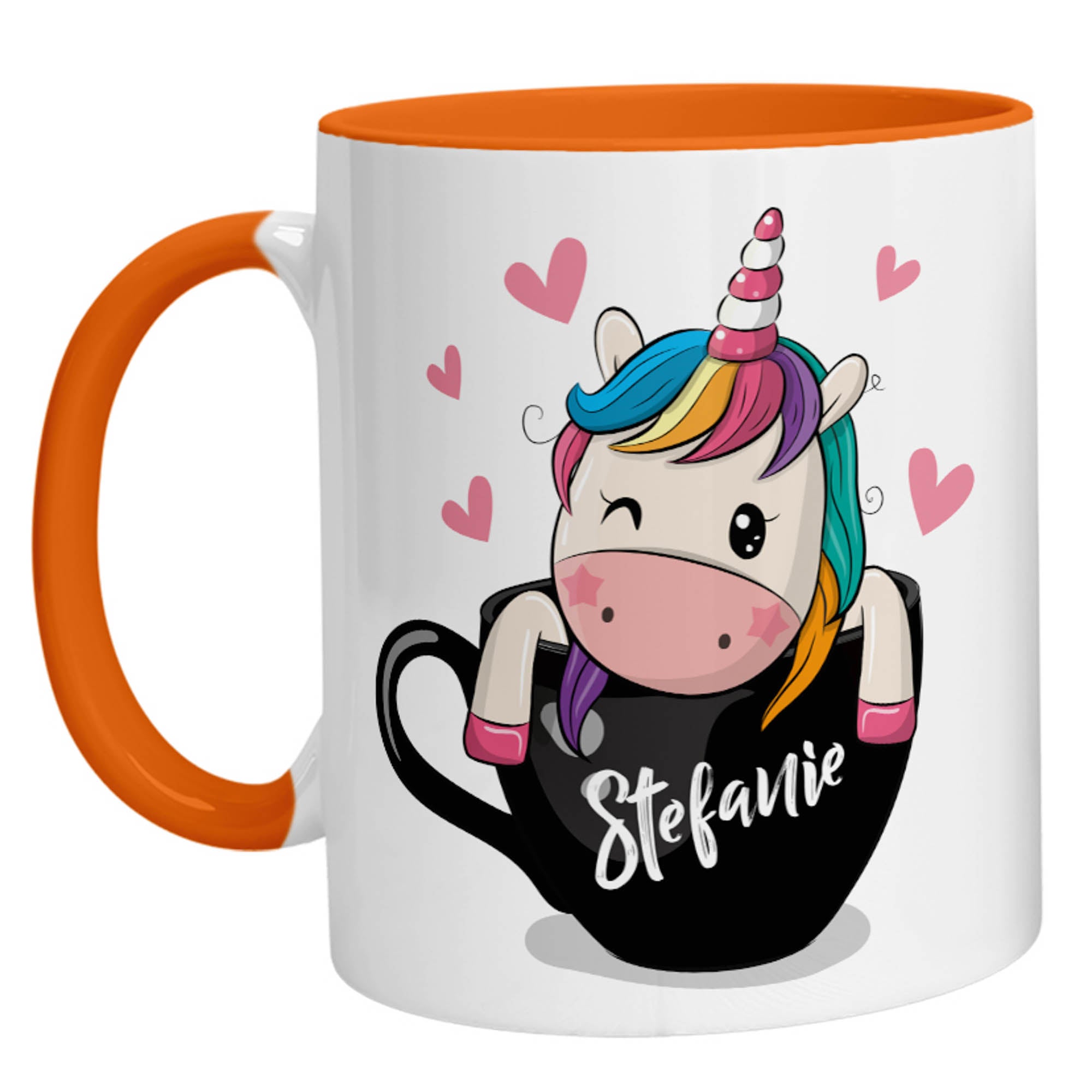 Tasse - Namenstasse Einhorn in Tasse (Personalisiert) - Zwergenstick