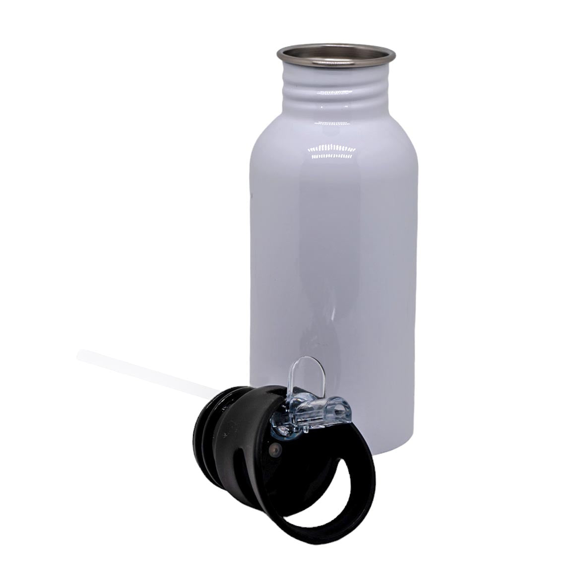 Personalisierbare Kinder-Trinkflasche mit süßem Einhorn in Love-Design