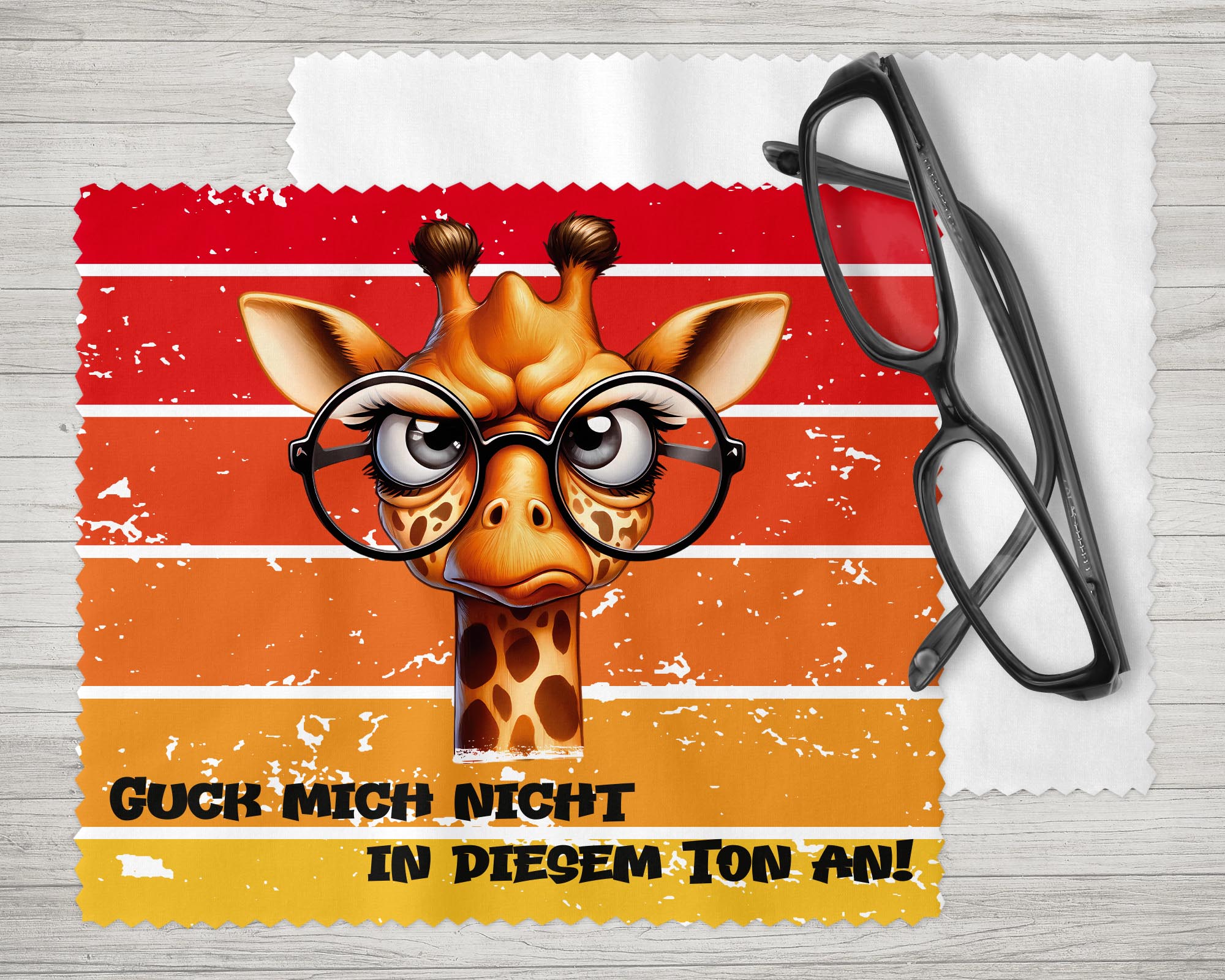 Brillenputztuch - Objektivtuch Nicht in diesem Ton Giraffe - Zwergenstick