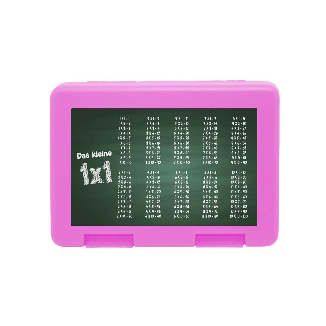 Brotdose mit dem kleinen 1x1 Tafel Design - Zwergenstick