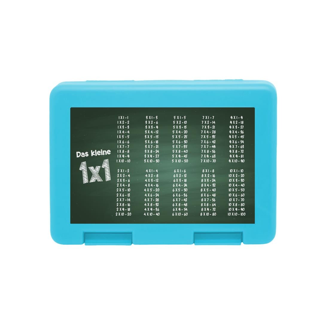Brotdose mit dem kleinen 1x1 Tafel Design - Zwergenstick