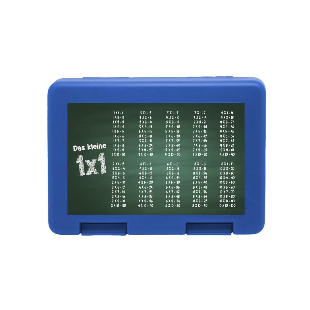 Brotdose mit dem kleinen 1x1 Tafel Design - Zwergenstick