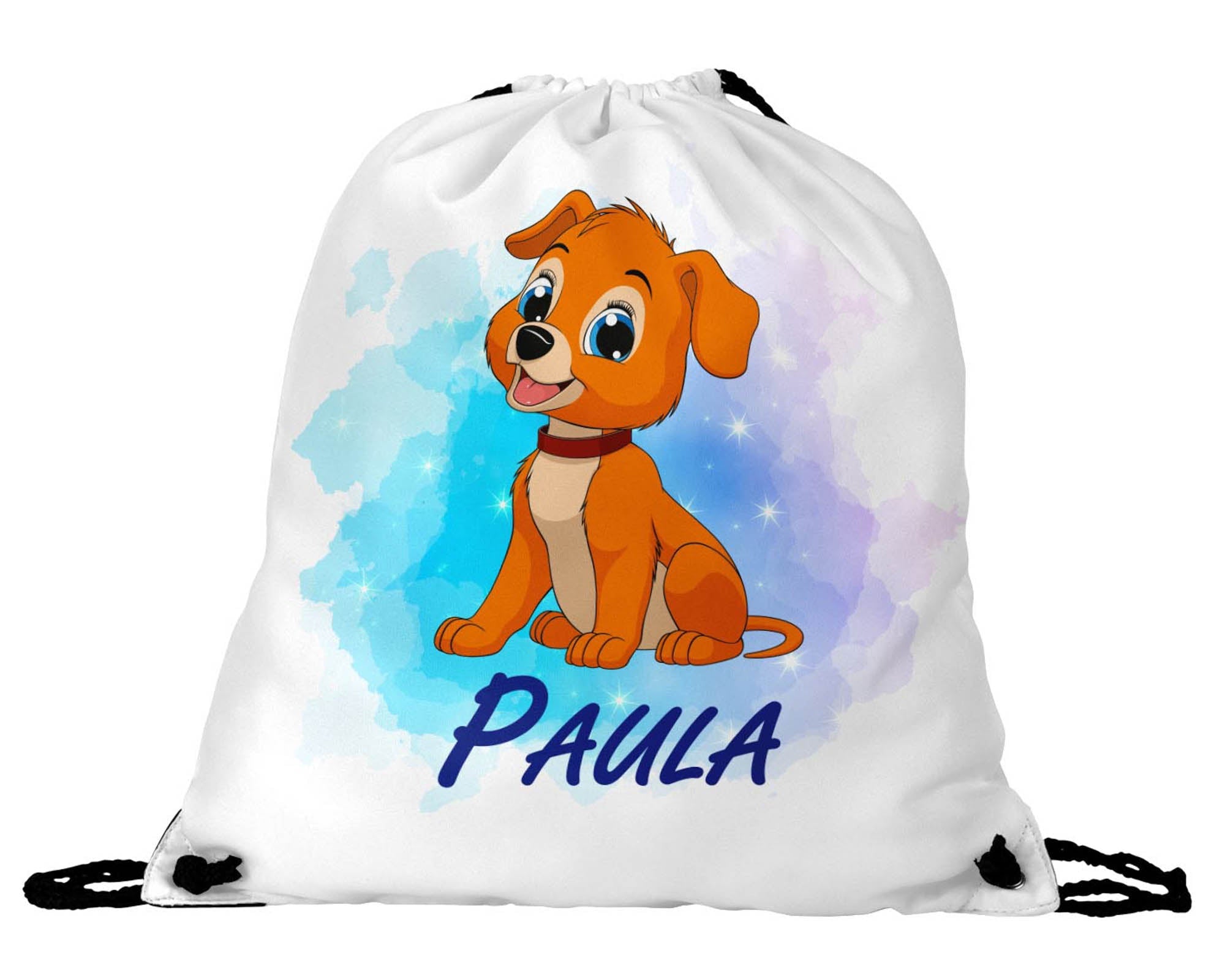 Fröhlicher Hund - Sportbeutel – Personalisiert für Kinder - Zwergenstick