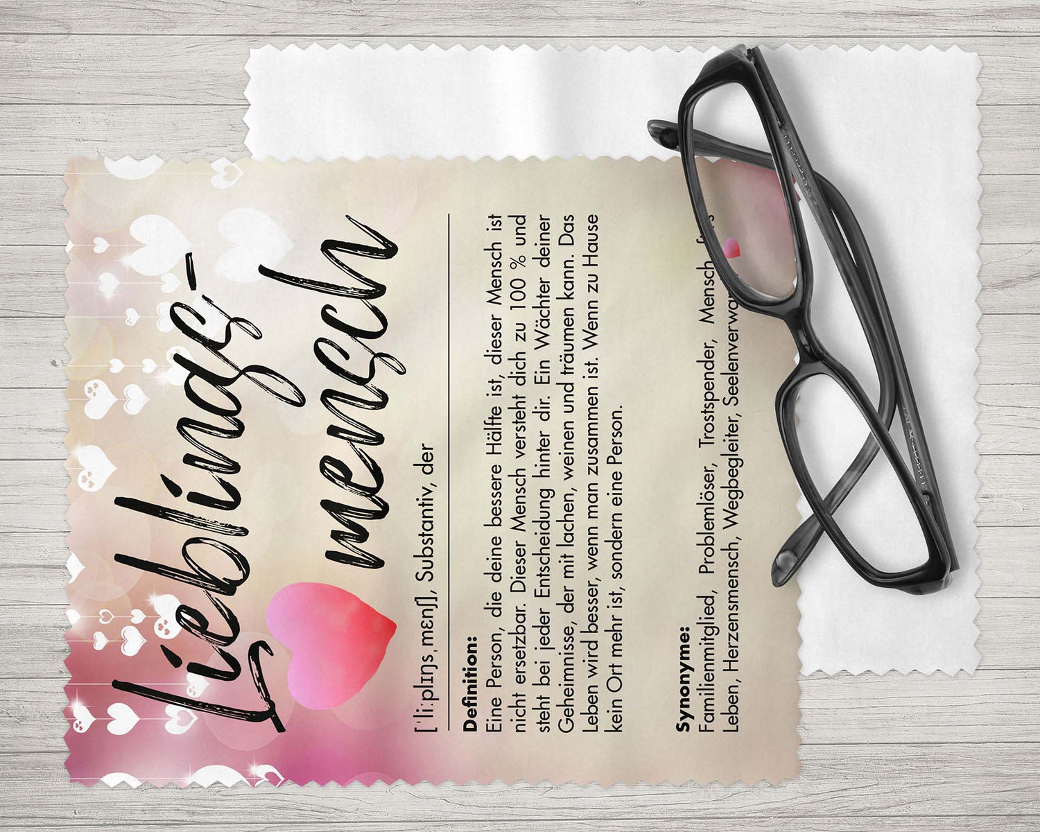 Brillenputztuch - Objektivtuch Lieblings Mensch Definition No.2 - Zwergenstick