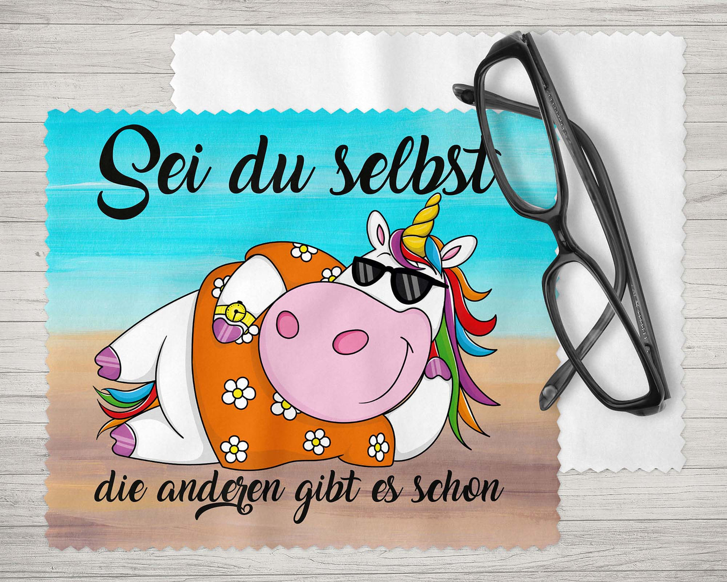 Brillenputztuch - Objektivtuch Sei du selbst die anderen gibt es schon - Zwergenstick