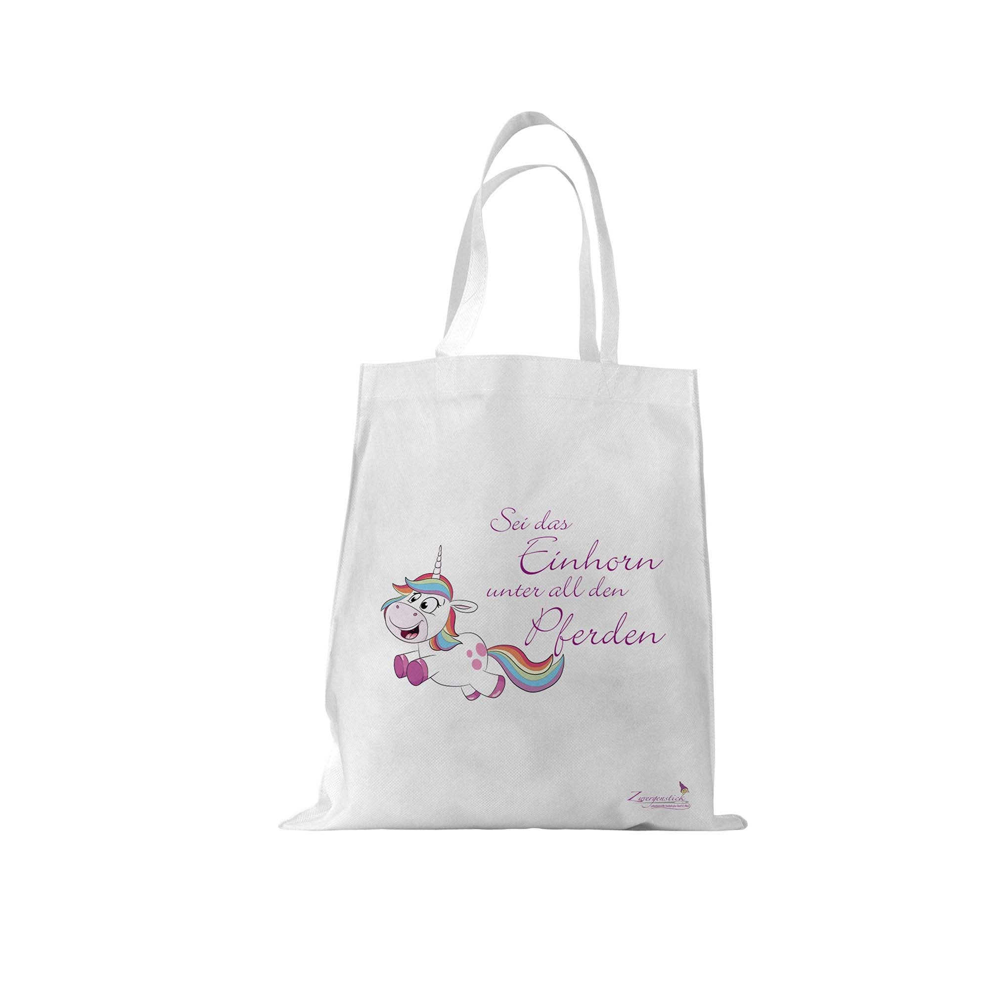 Einkaufstasche - Sei das Einhorn unter all den Pferden - Zwergenstick