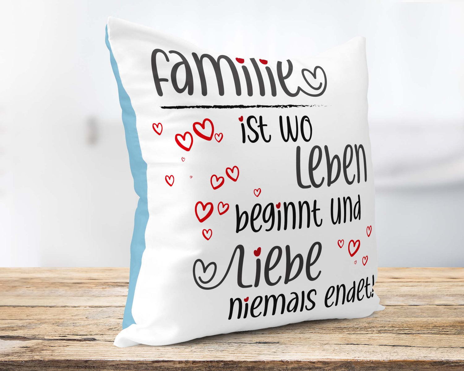 Liebevolles Familien-Kissen &