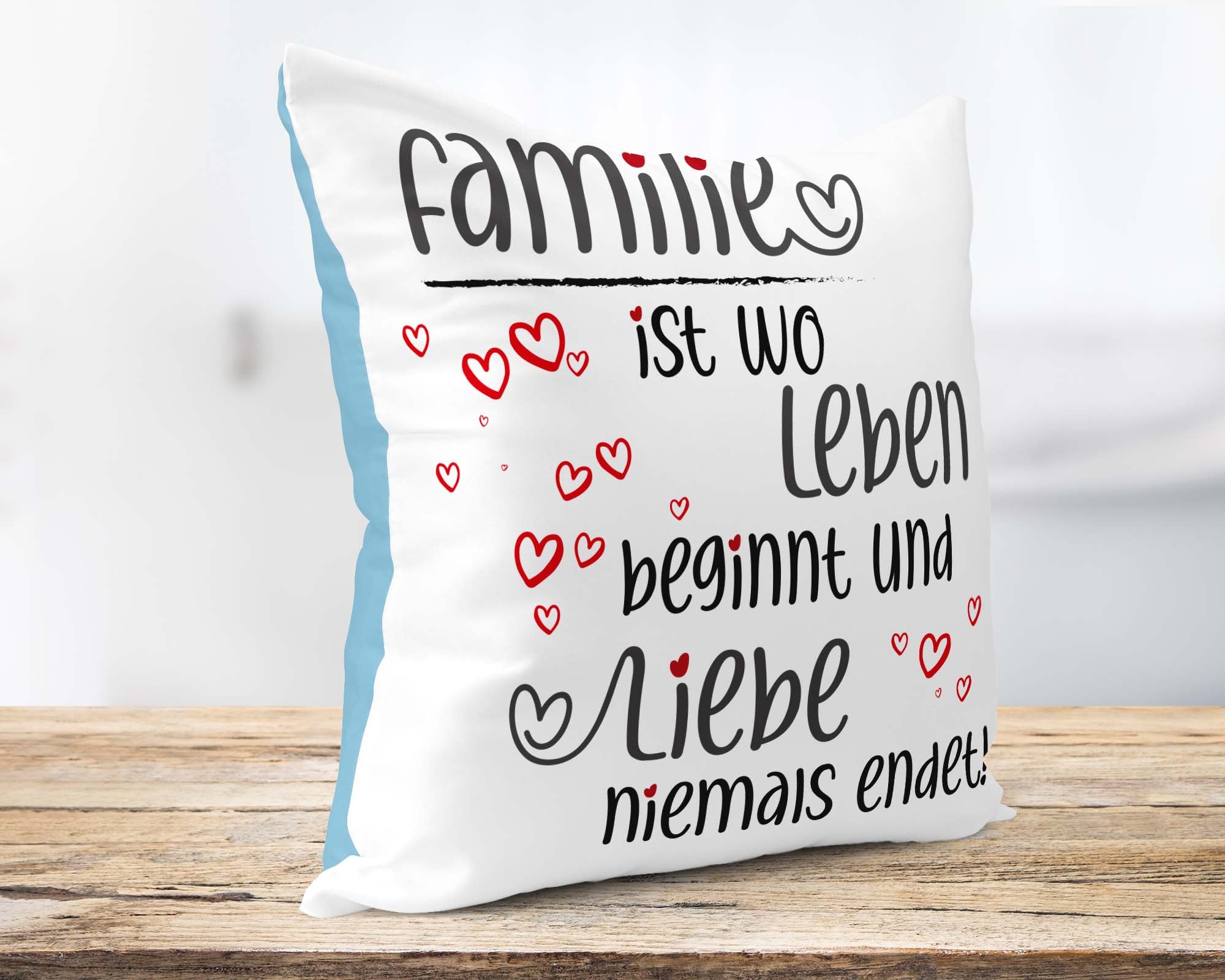 Liebevolles Familien-Kissen &