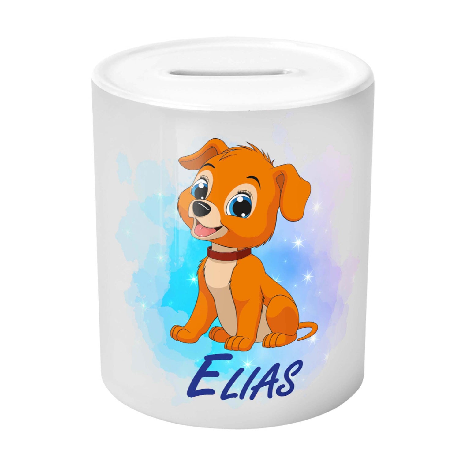 Spardose - Hund mit Namen (Personalisiert) - Zwergenstick