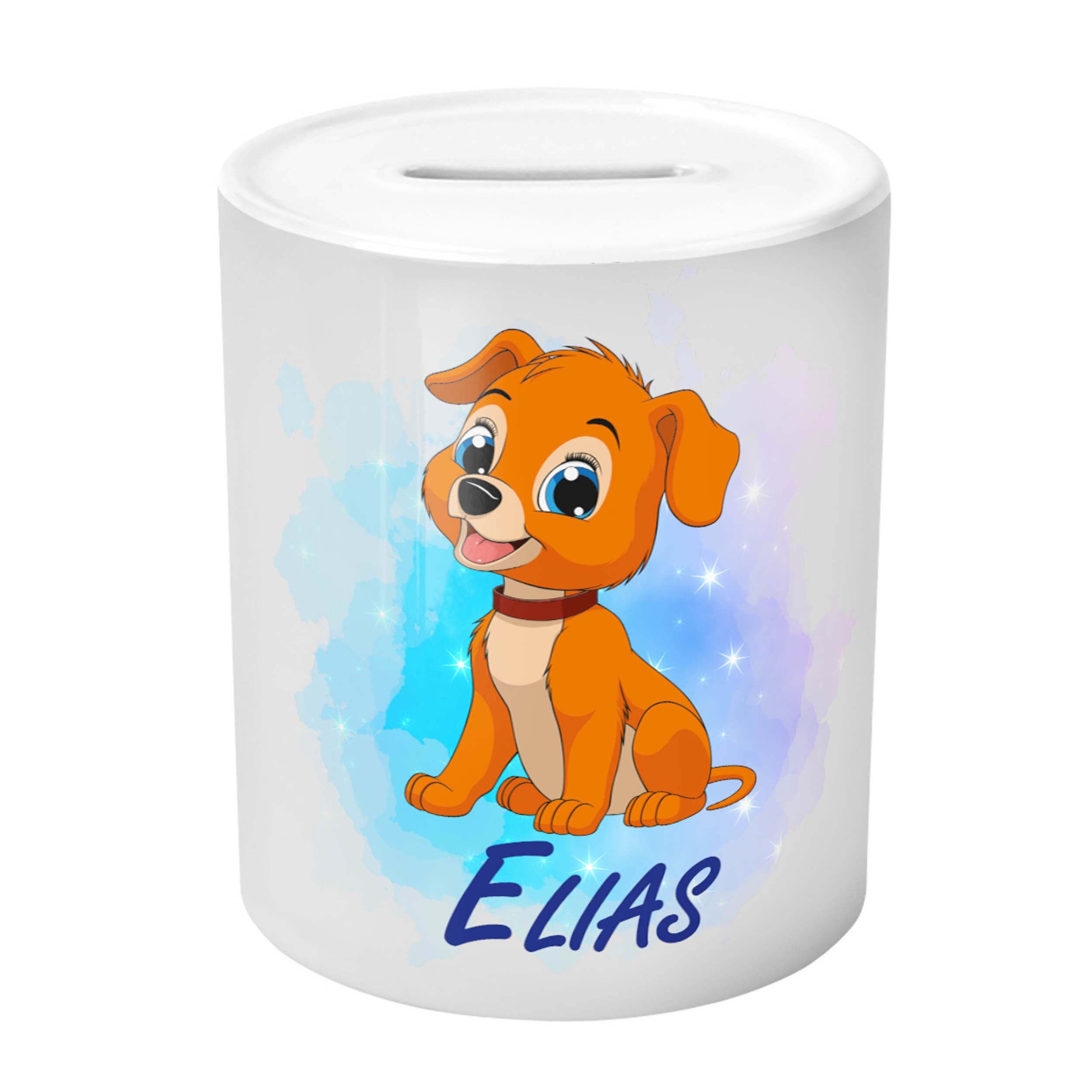 Spardose - Hund mit Namen (Personalisiert) - Zwergenstick