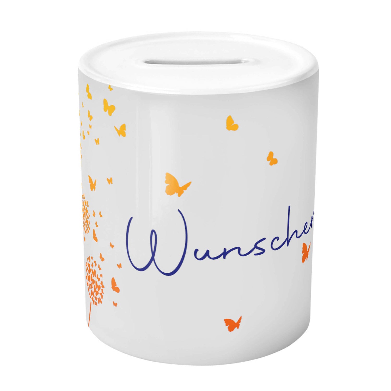 Spardose - Wunscherfüller Pusteblume (Gelb Orange) - Zwergenstick