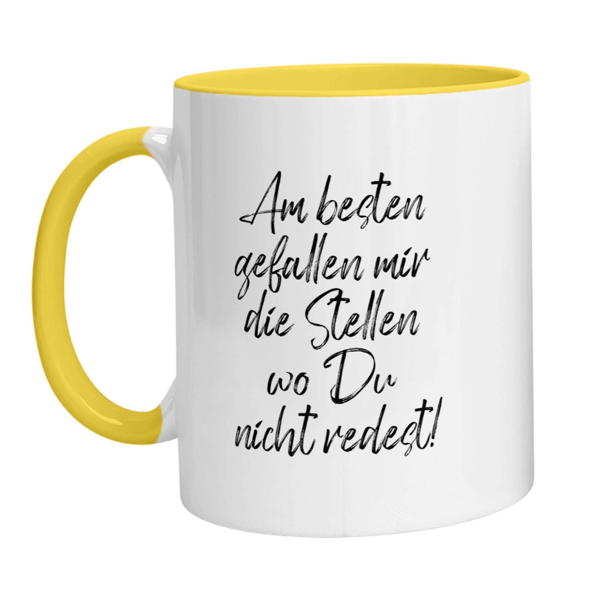 Tasse - Am besten gefallen mir die Stellen wo Du nicht redest - Zwergenstick