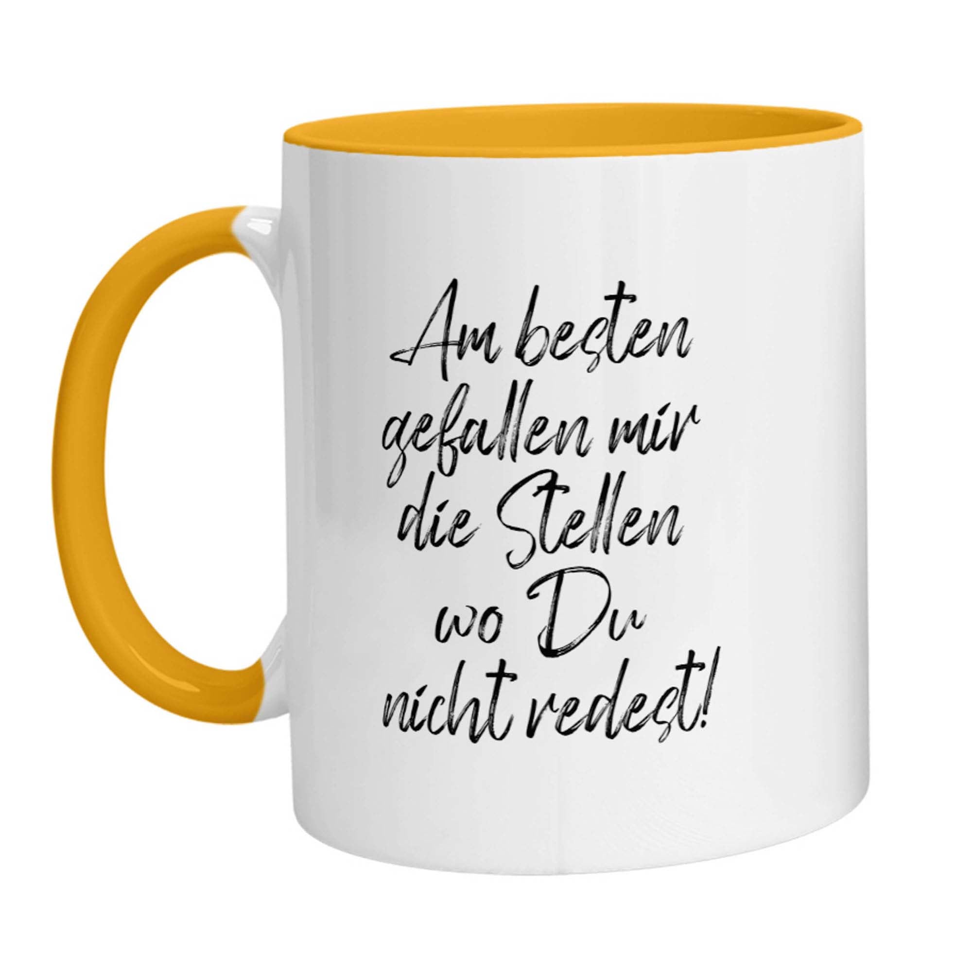 Tasse - Am besten gefallen mir die Stellen wo Du nicht redest - Zwergenstick