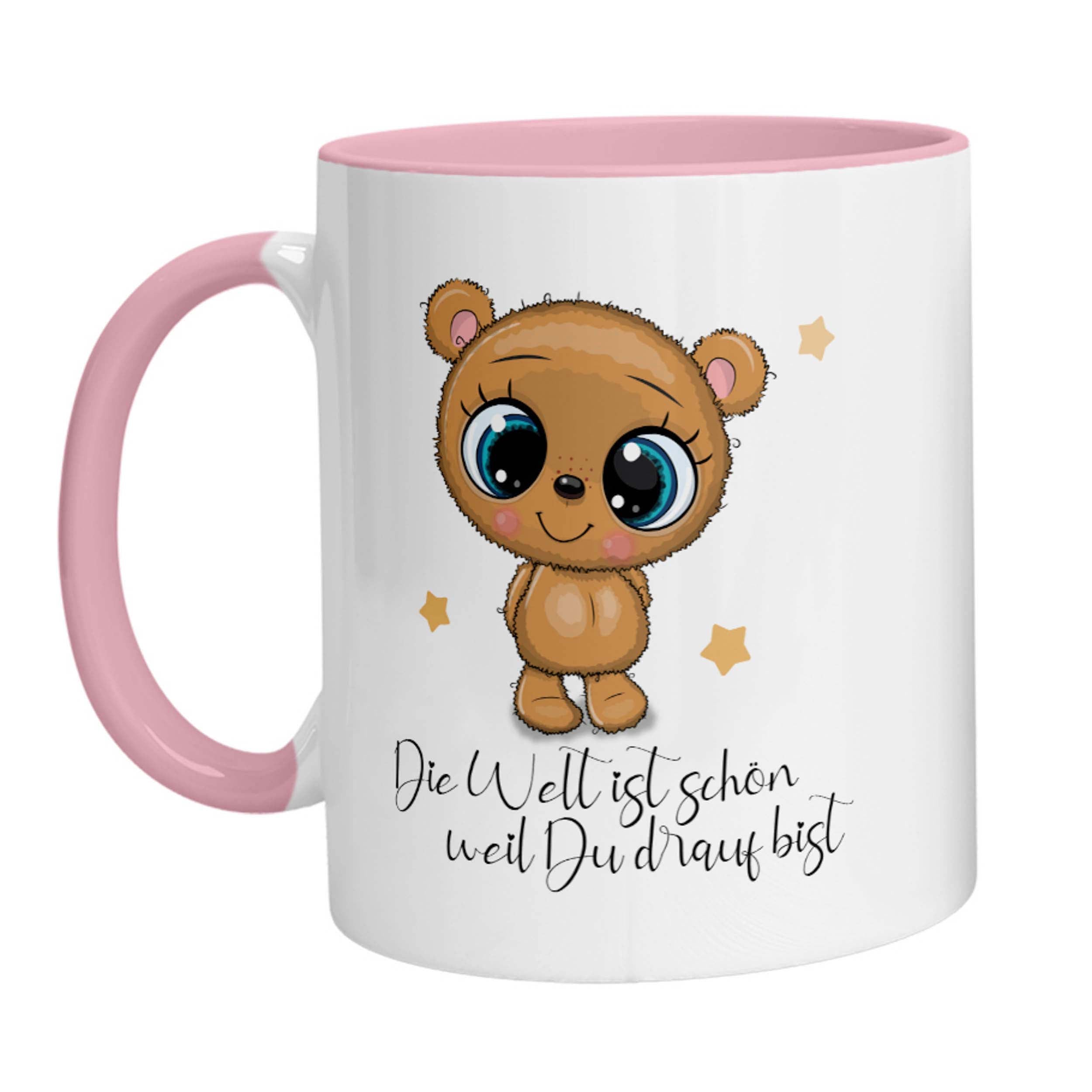 Tasse - Die Welt ist schön weil Du drauf Bist Bärchen - Zwergenstick