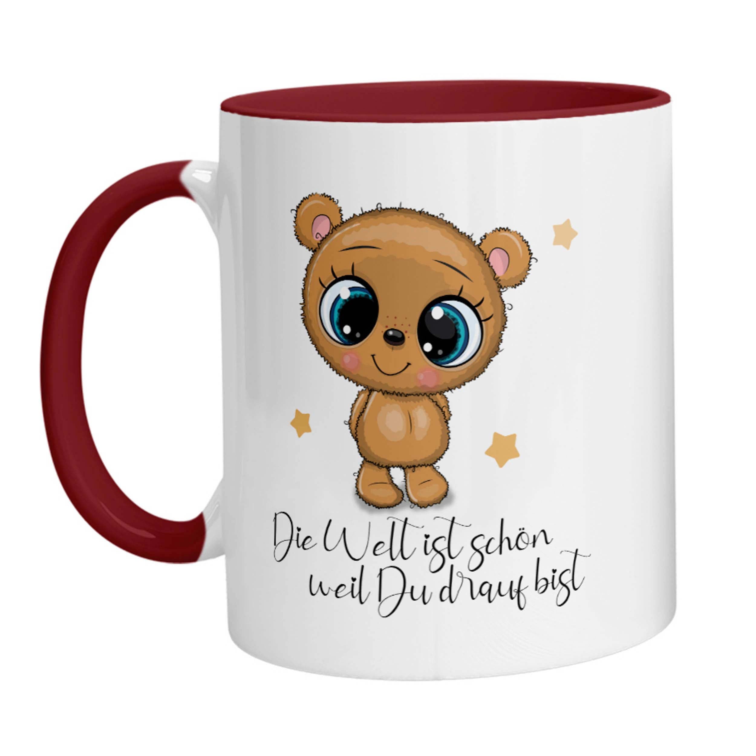 Tasse - Die Welt ist schön weil Du drauf Bist Bärchen - Zwergenstick