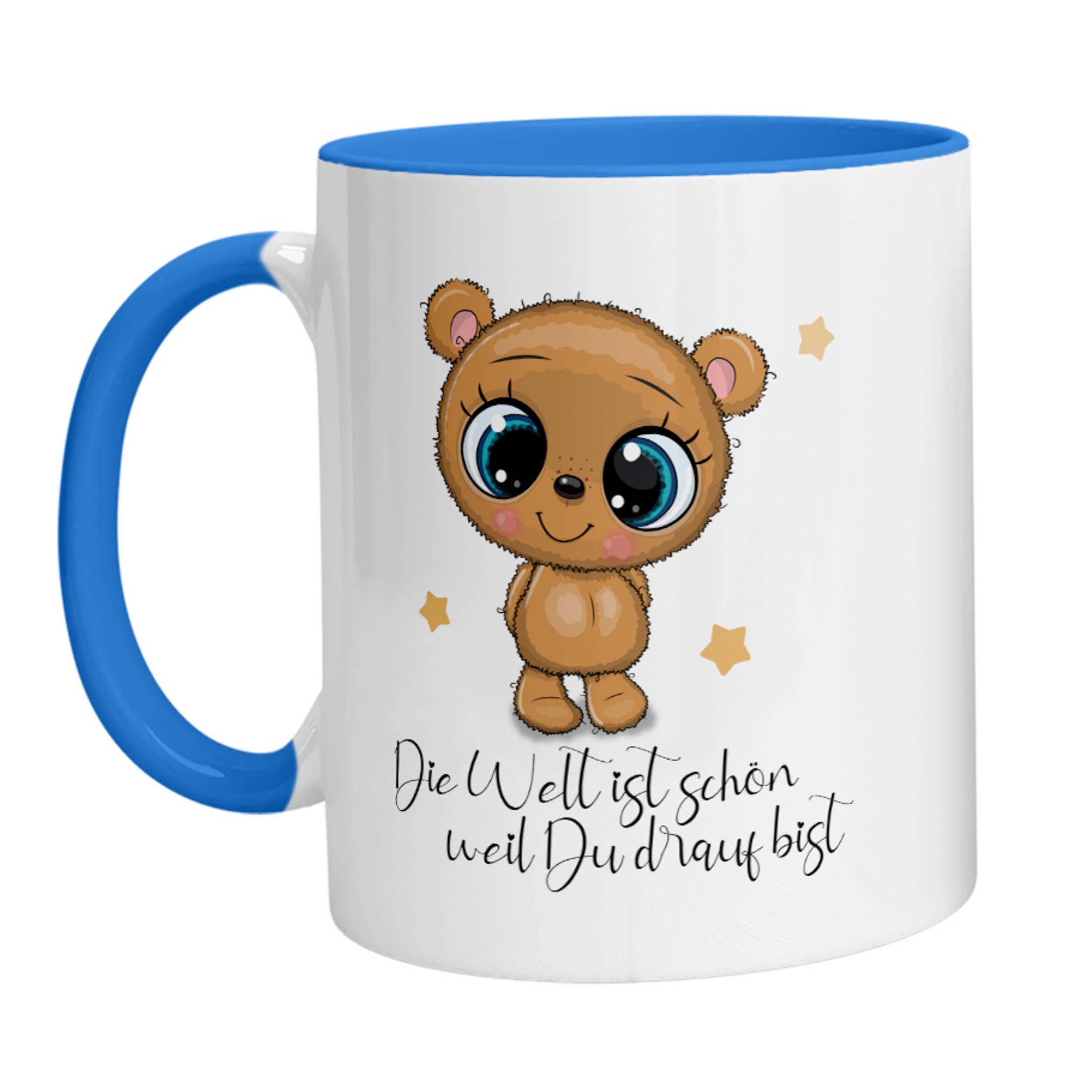 Tasse - Die Welt ist schön weil Du drauf Bist Bärchen - Zwergenstick