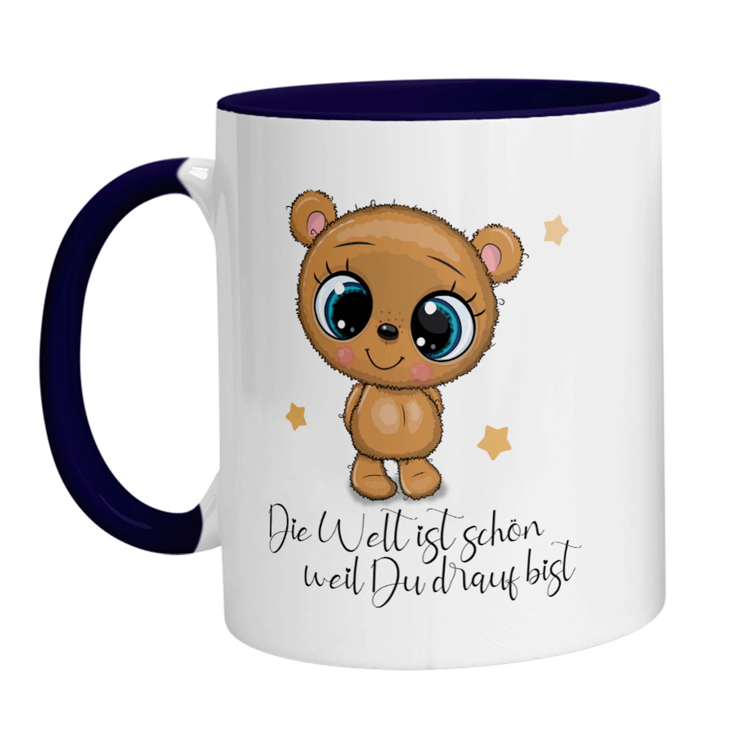 Tasse - Die Welt ist schön weil Du drauf Bist Bärchen - Zwergenstick