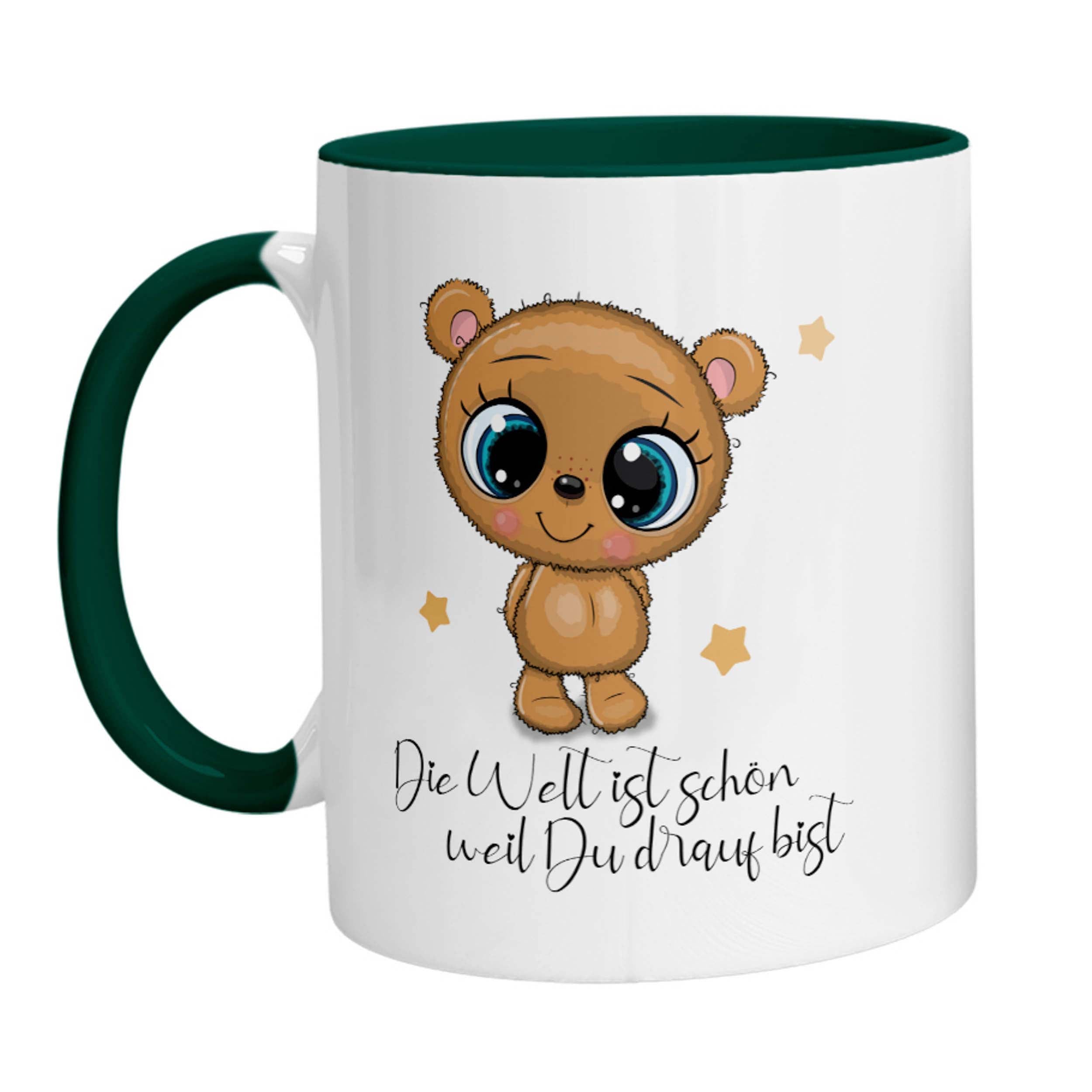 Tasse - Die Welt ist schön weil Du drauf Bist Bärchen - Zwergenstick