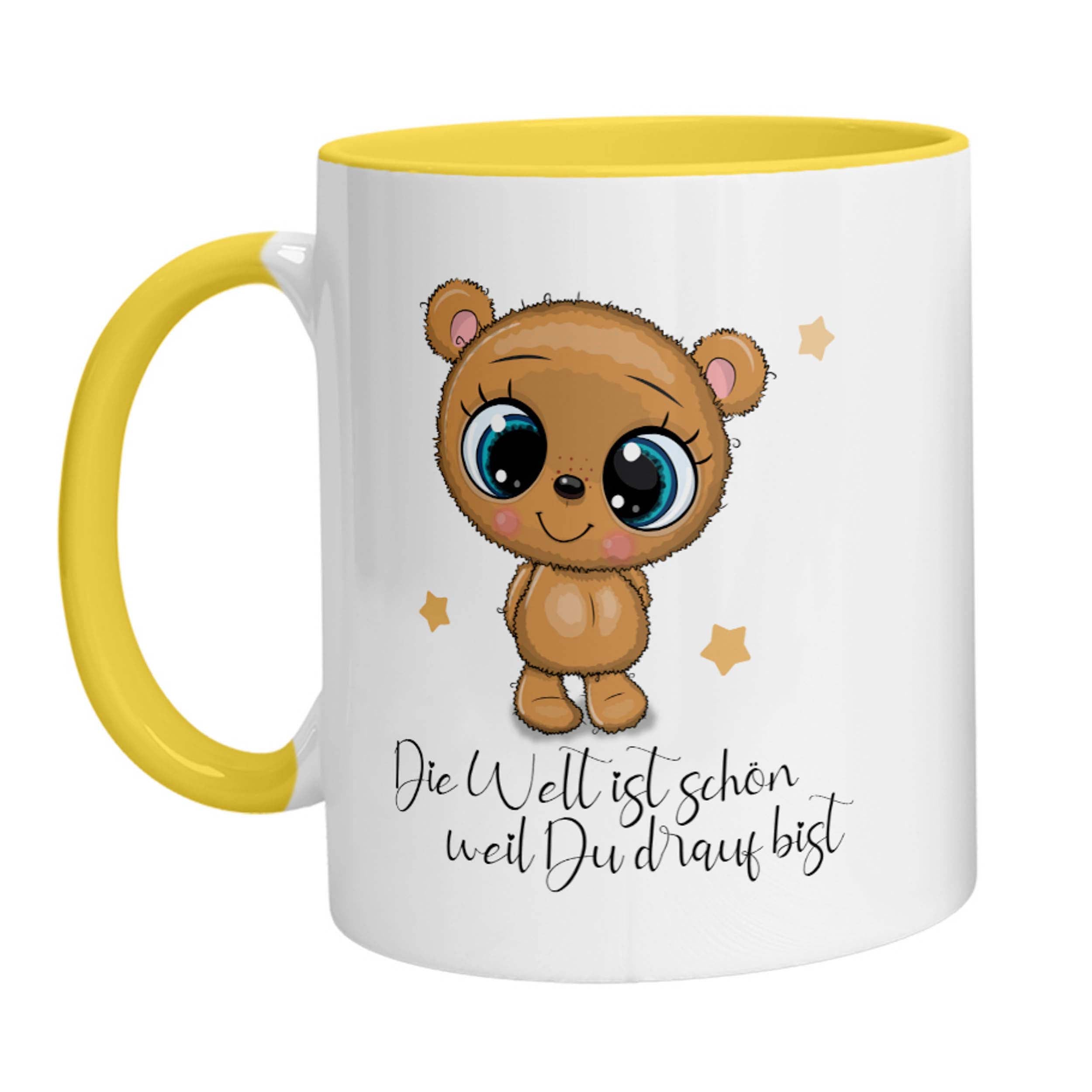 Tasse - Die Welt ist schön weil Du drauf Bist Bärchen - Zwergenstick