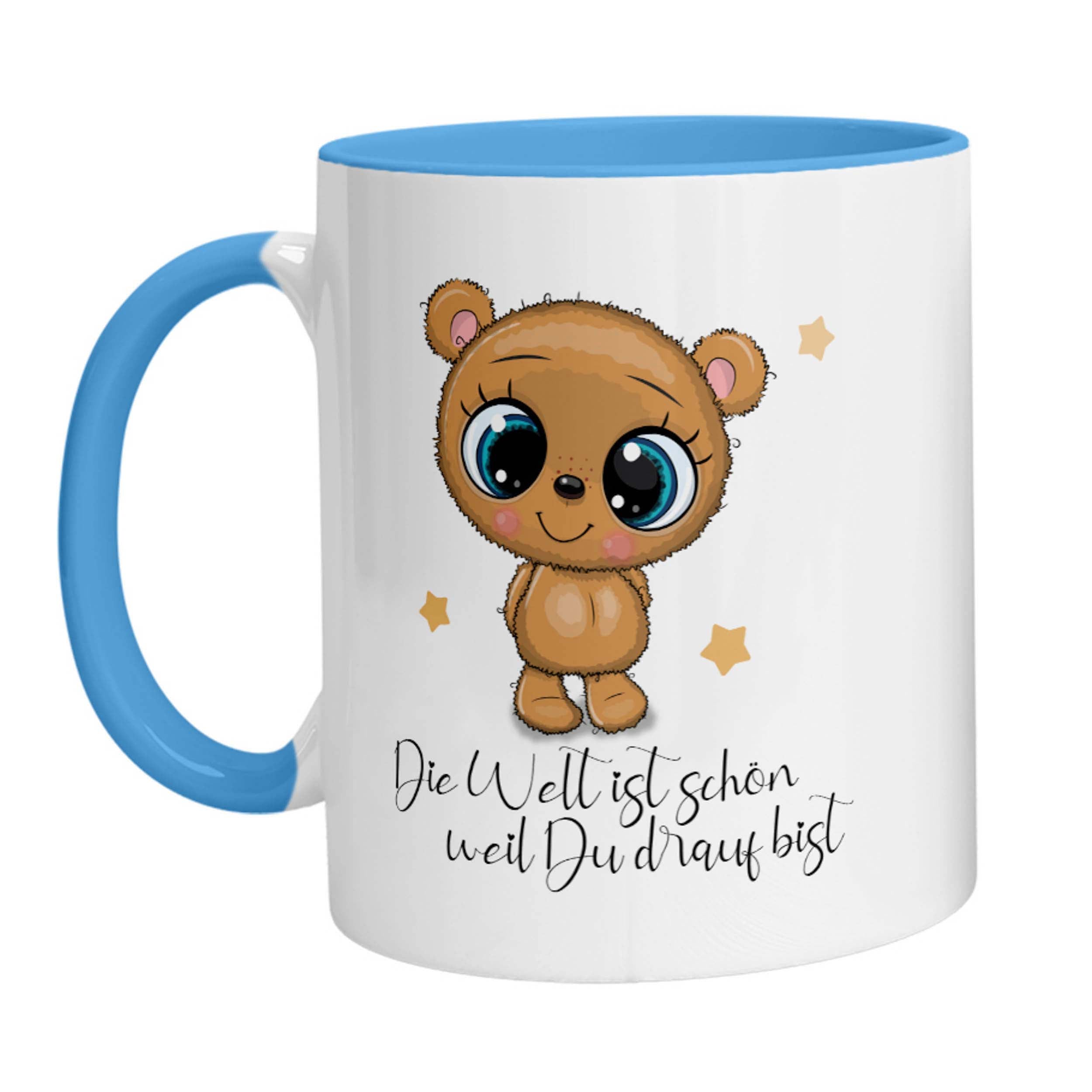Tasse - Die Welt ist schön weil Du drauf Bist Bärchen - Zwergenstick