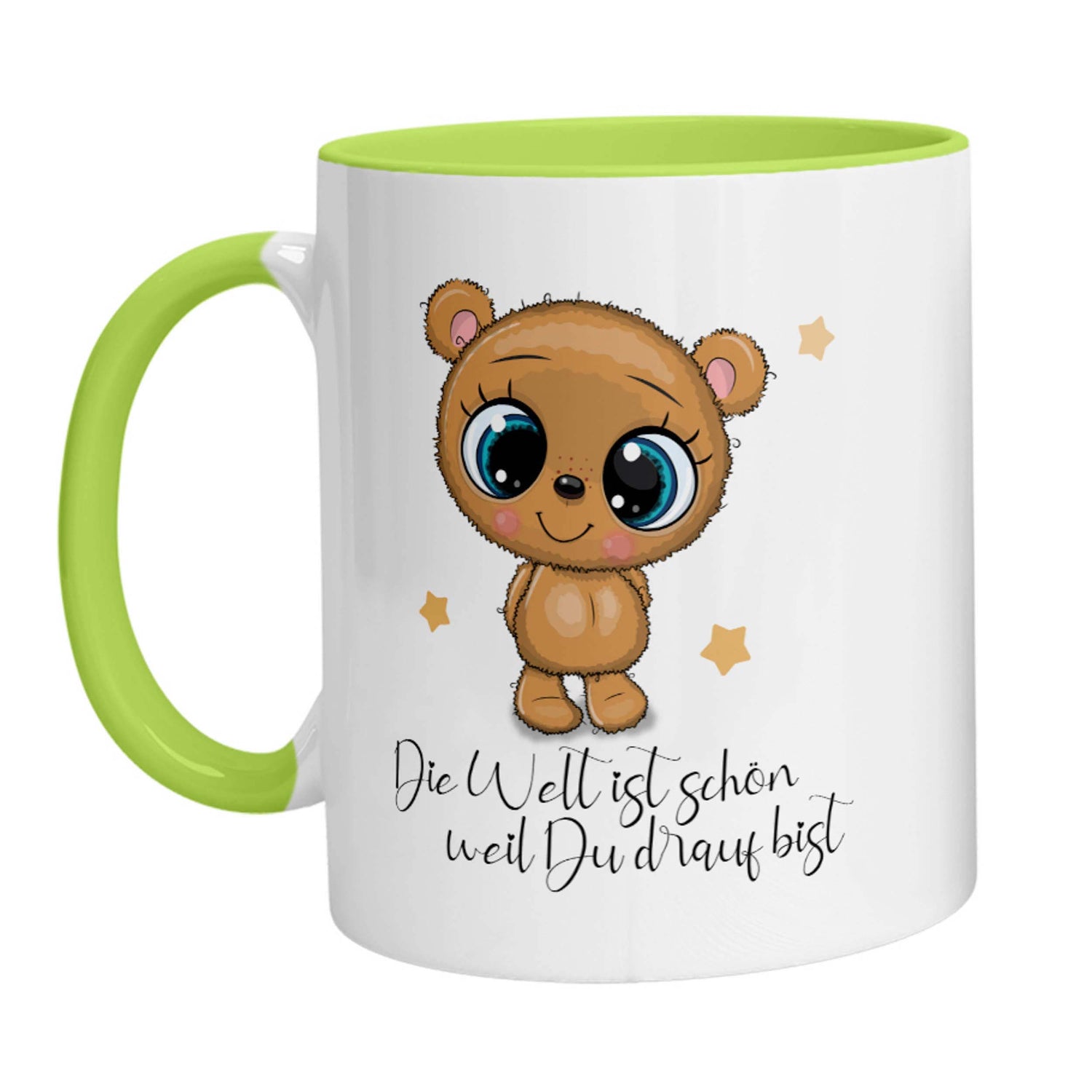Tasse - Die Welt ist schön weil Du drauf Bist Bärchen - Zwergenstick