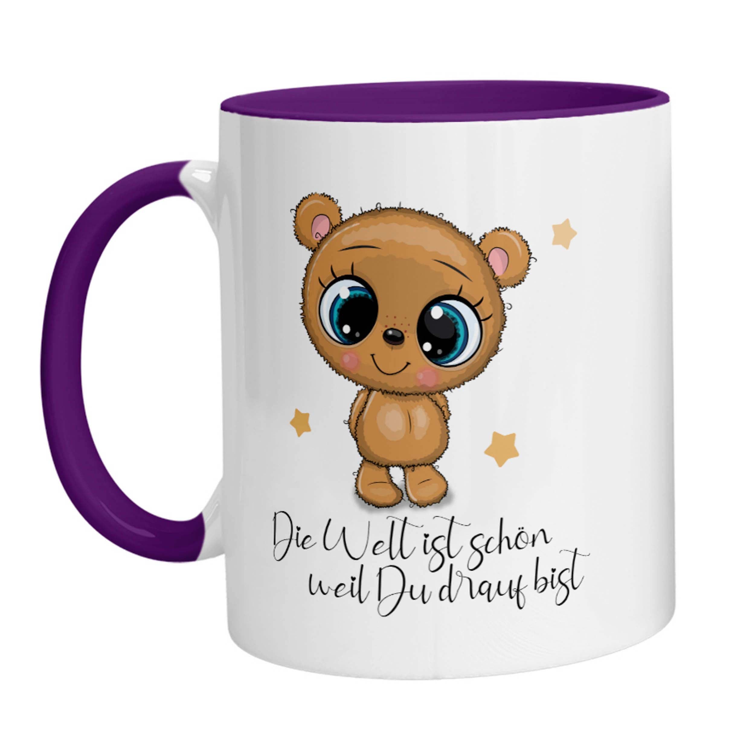 Tasse - Die Welt ist schön weil Du drauf Bist Bärchen - Zwergenstick